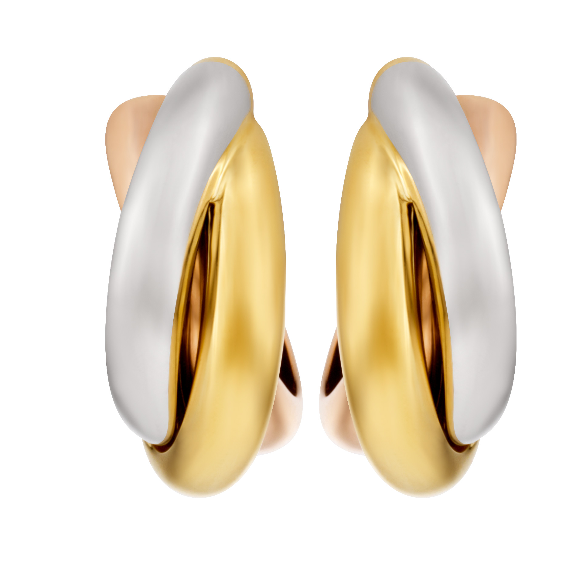 Cartier Trinity earrings in 18k medium image 1