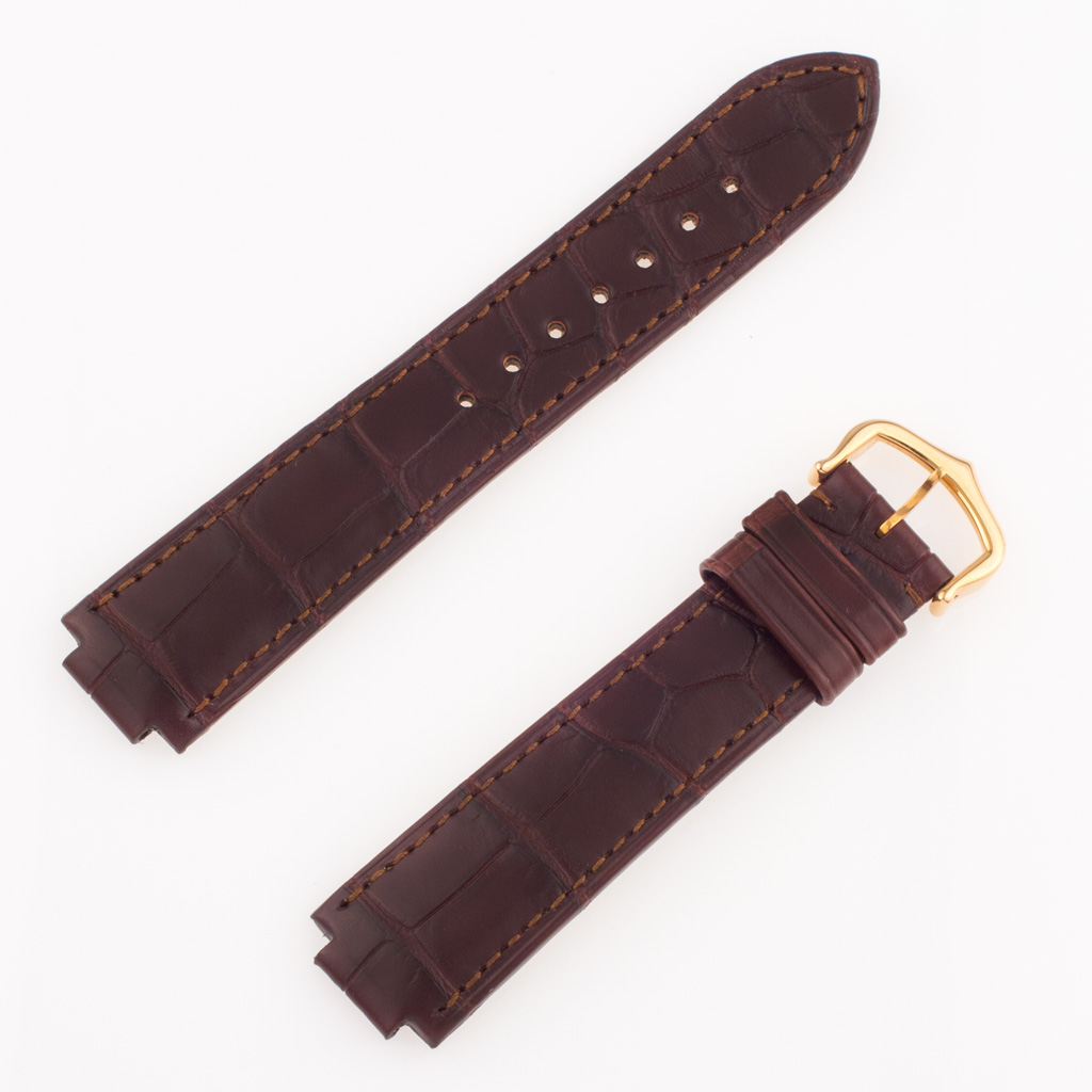 Cartier Alligator Strap with 18k tang buckle (10.5mm x 15.5mm) image 1