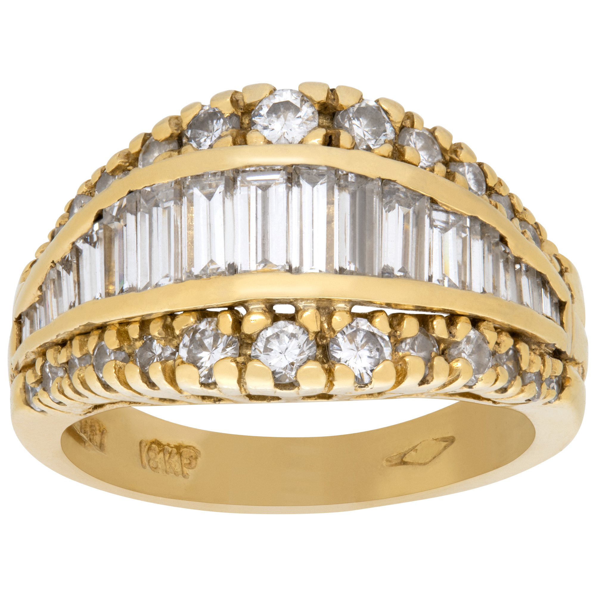 Diamond ring in 18k yellow gold image 1
