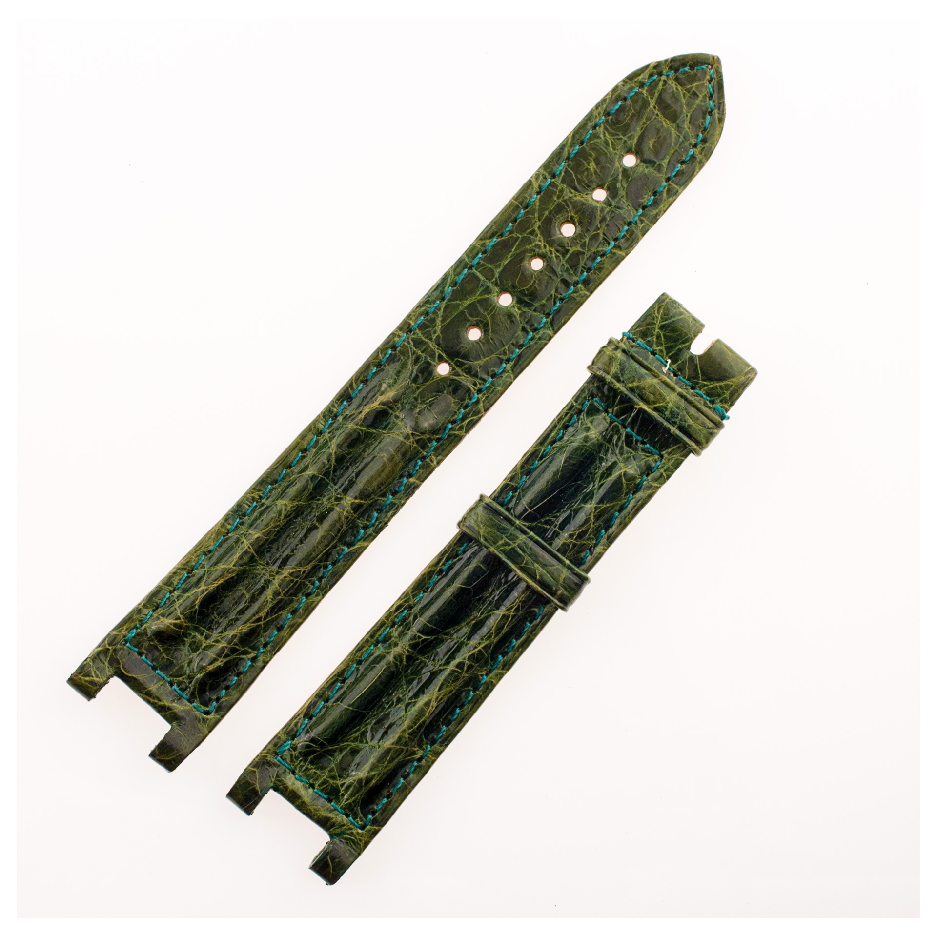 Cartier Green Alligator Leather Strap (18mm X 16mm) image 1