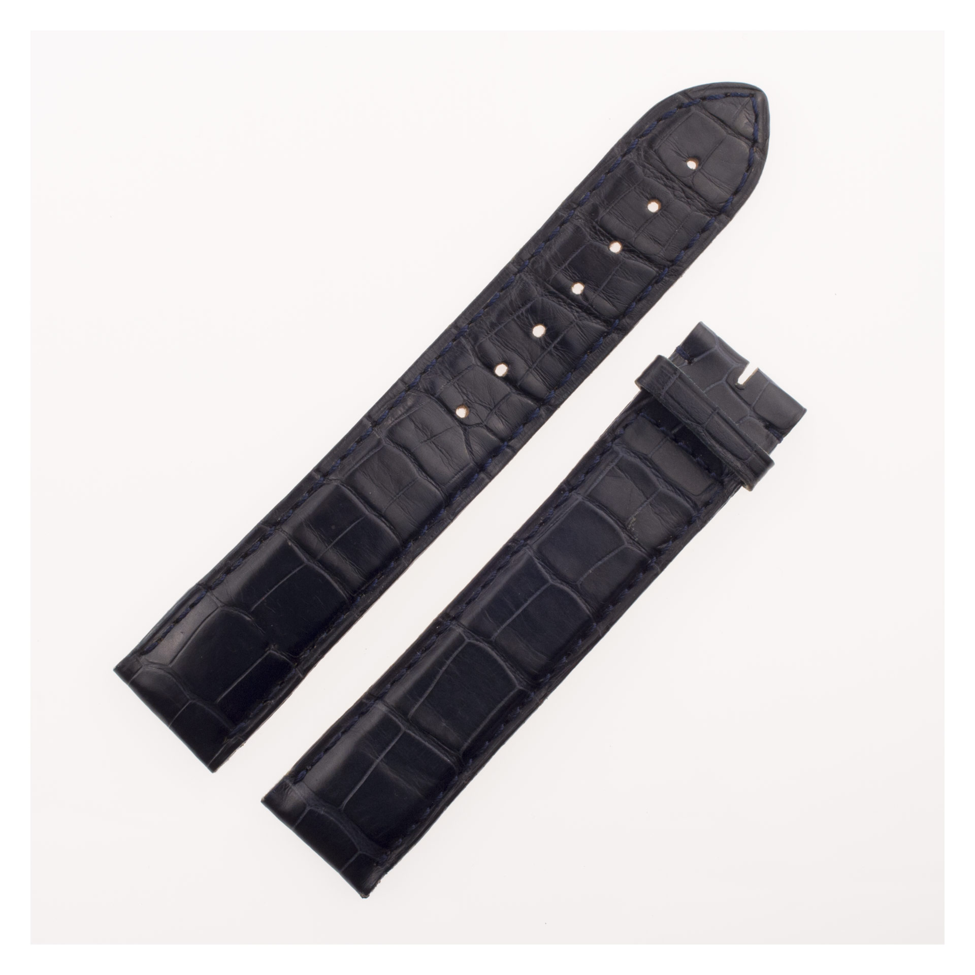 Cartier black alligator leather strap (18mm x 18mm) image 1