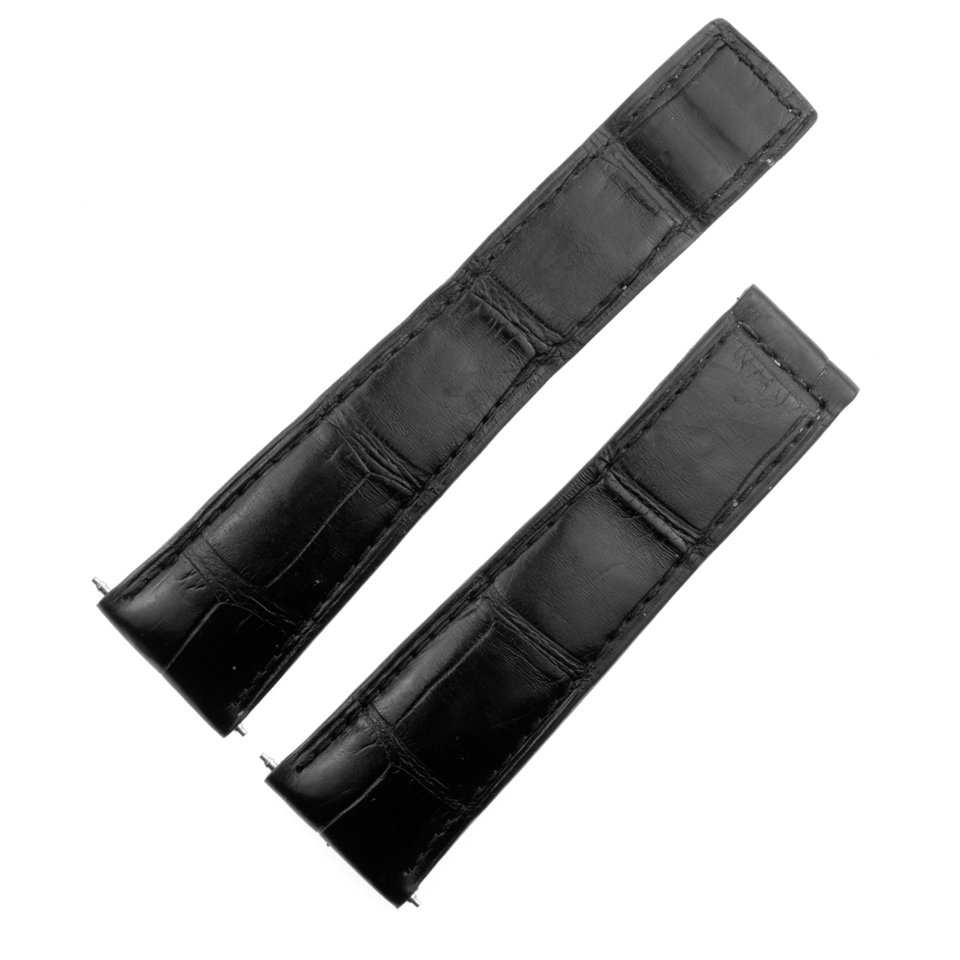 Tag Heuer black crocodile leather strap (22x18mm) image 1
