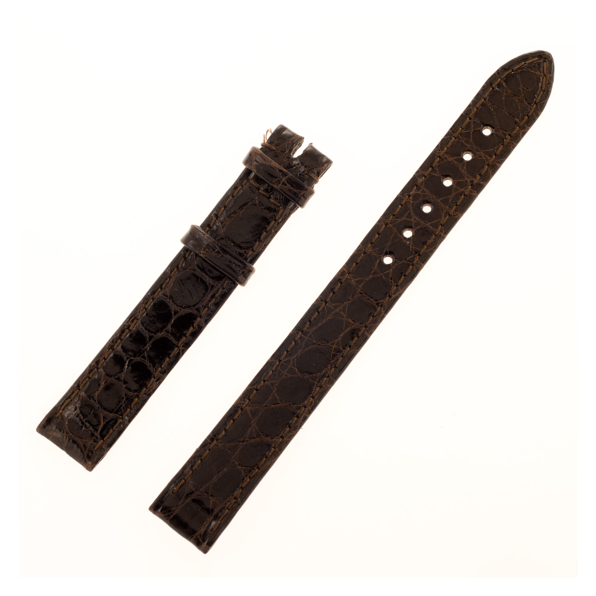 Piaget brown alligator strap (12.5mm x 11.5mm) image 1