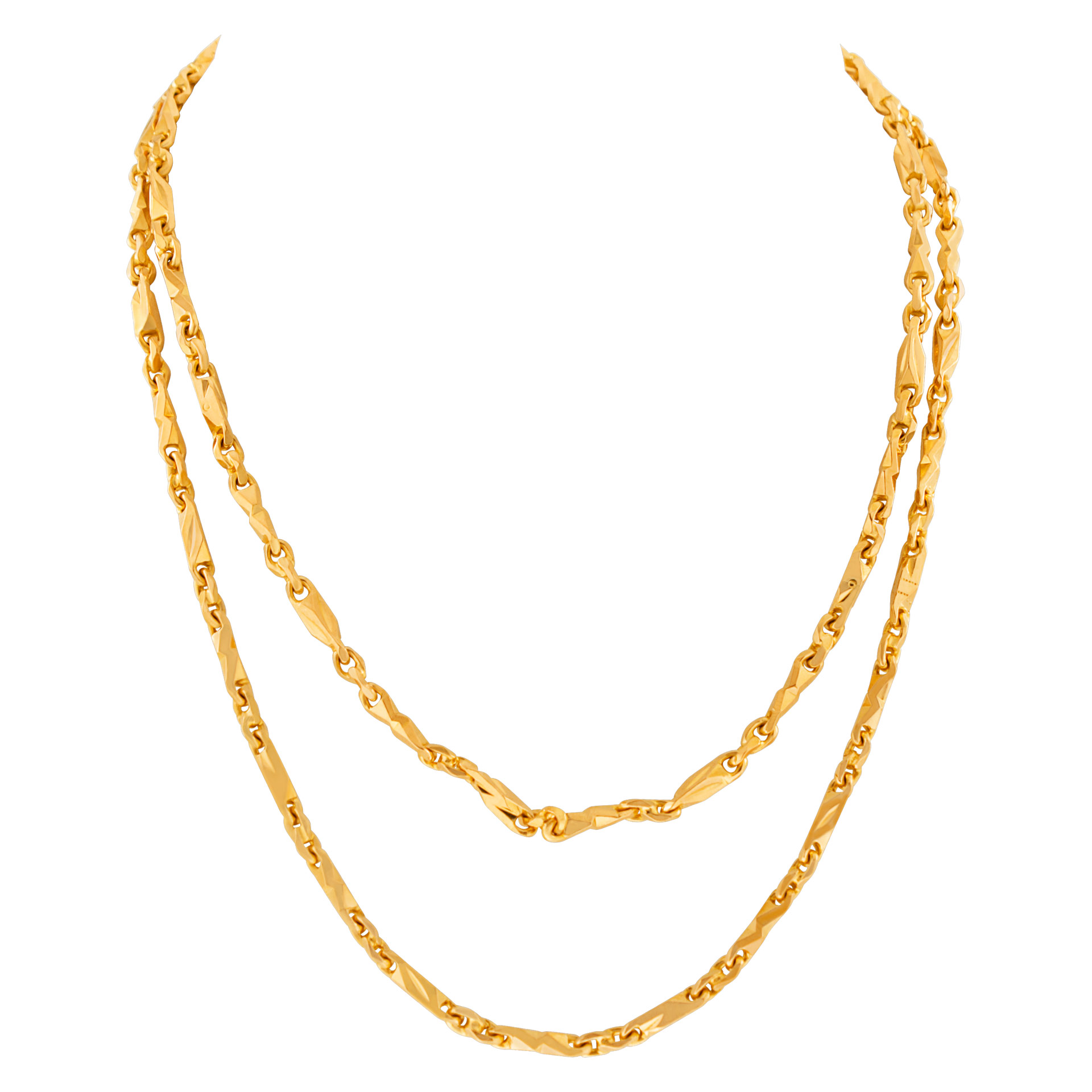 Link chain in 22K yellow gold image 1