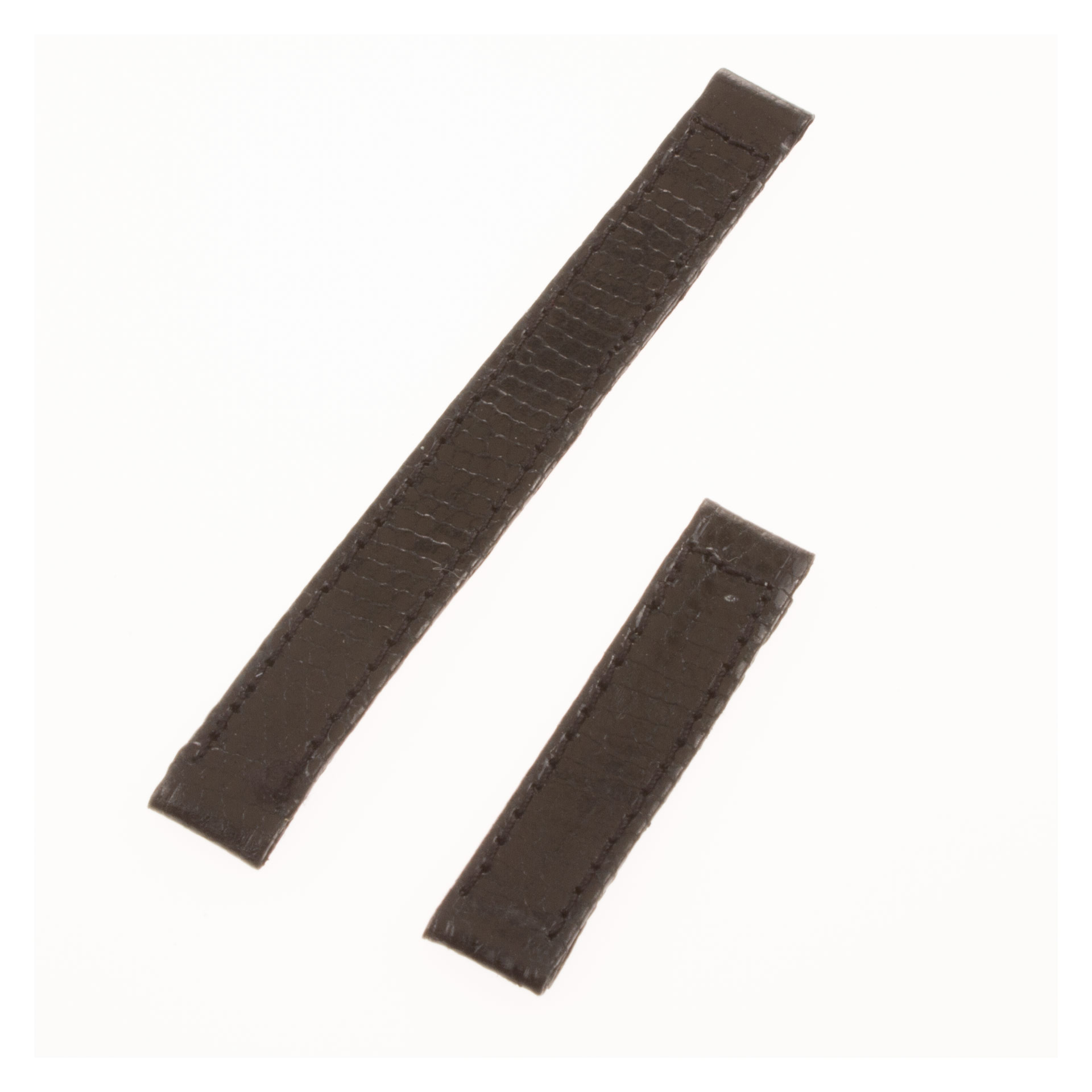 Cartier black lizard strap for deployment buckle 10x10mm image 1
