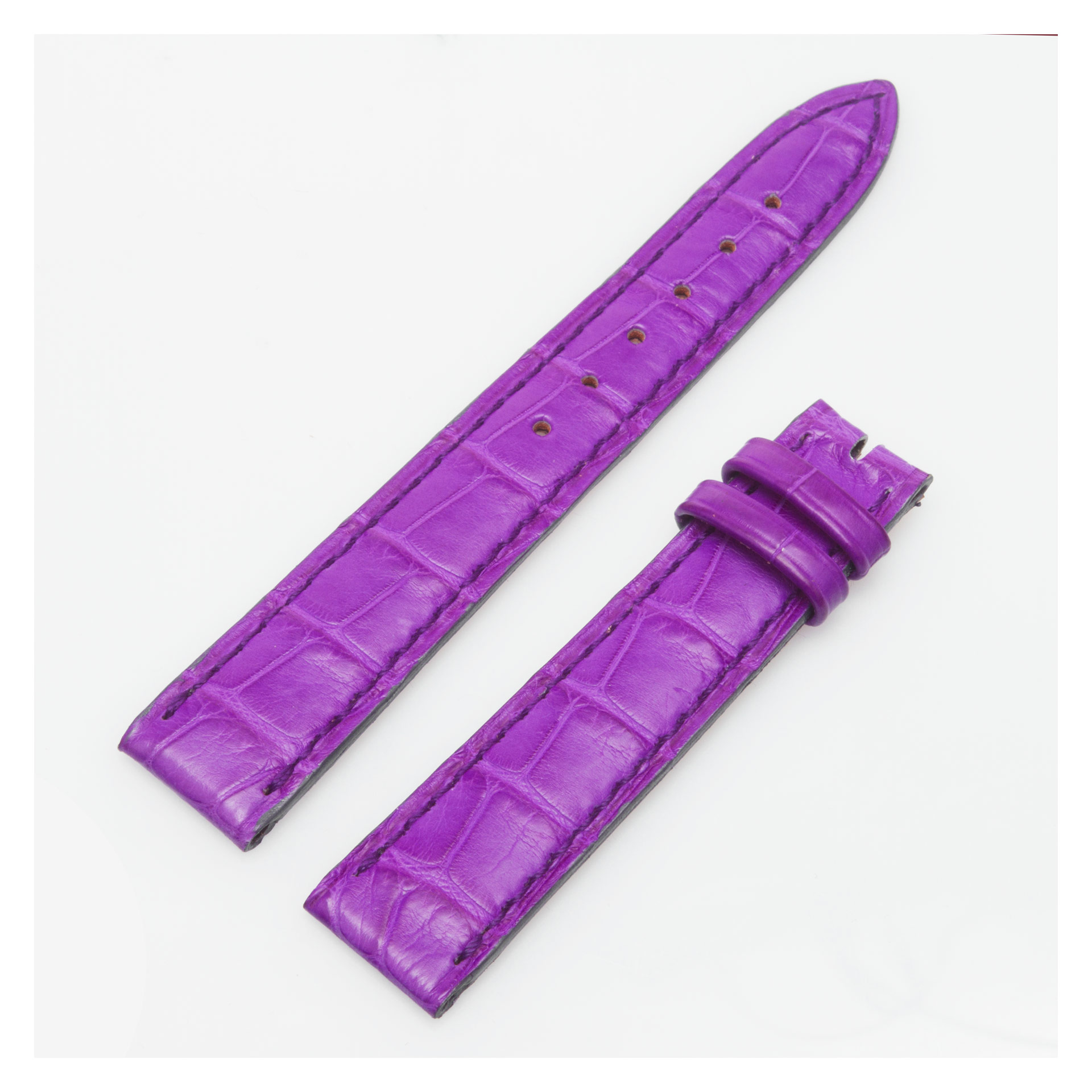 Chopard lilac color alligator strap (16mm x 13mm) image 1
