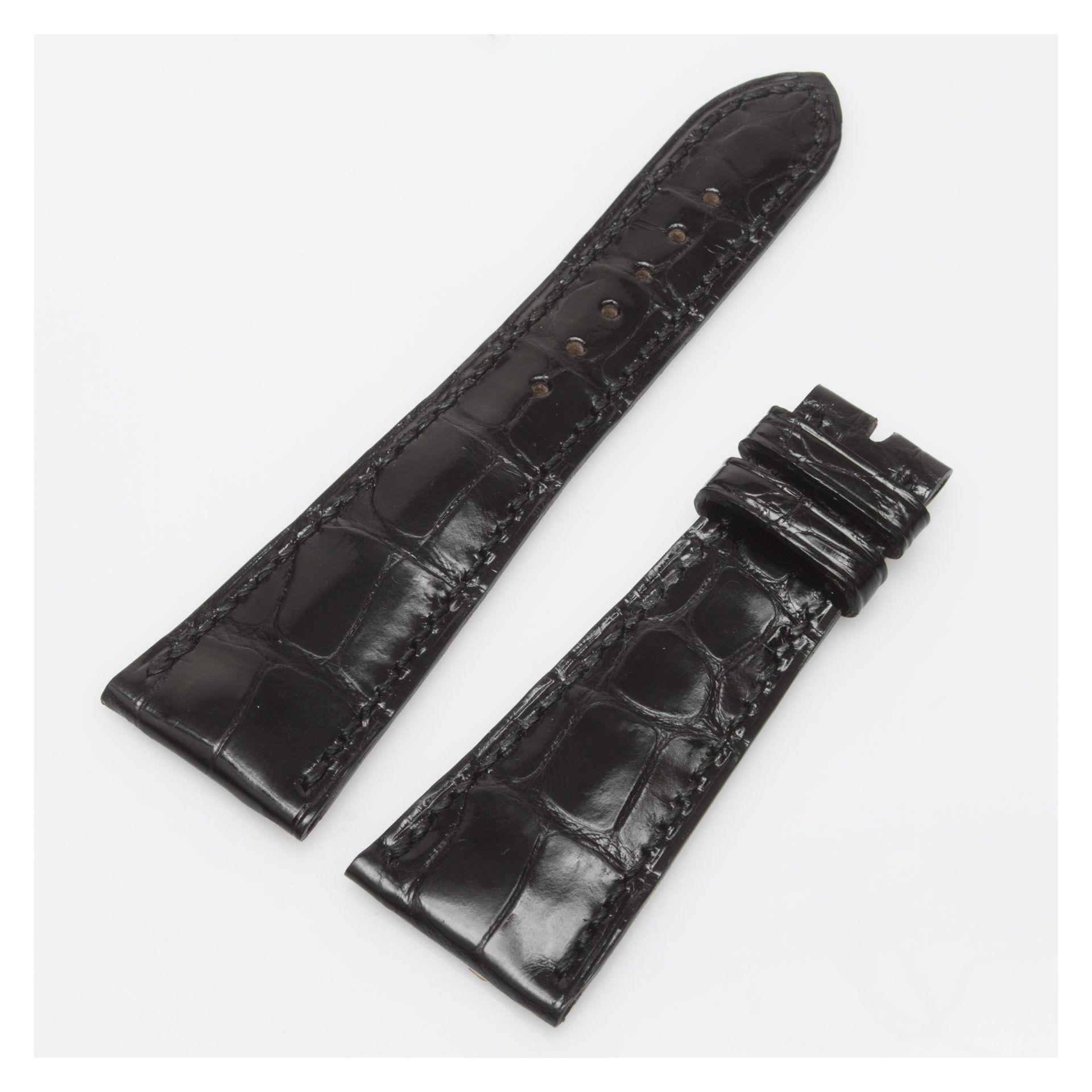 Chopard black shiny alligator strap (24mm x 15.5mm) image 1