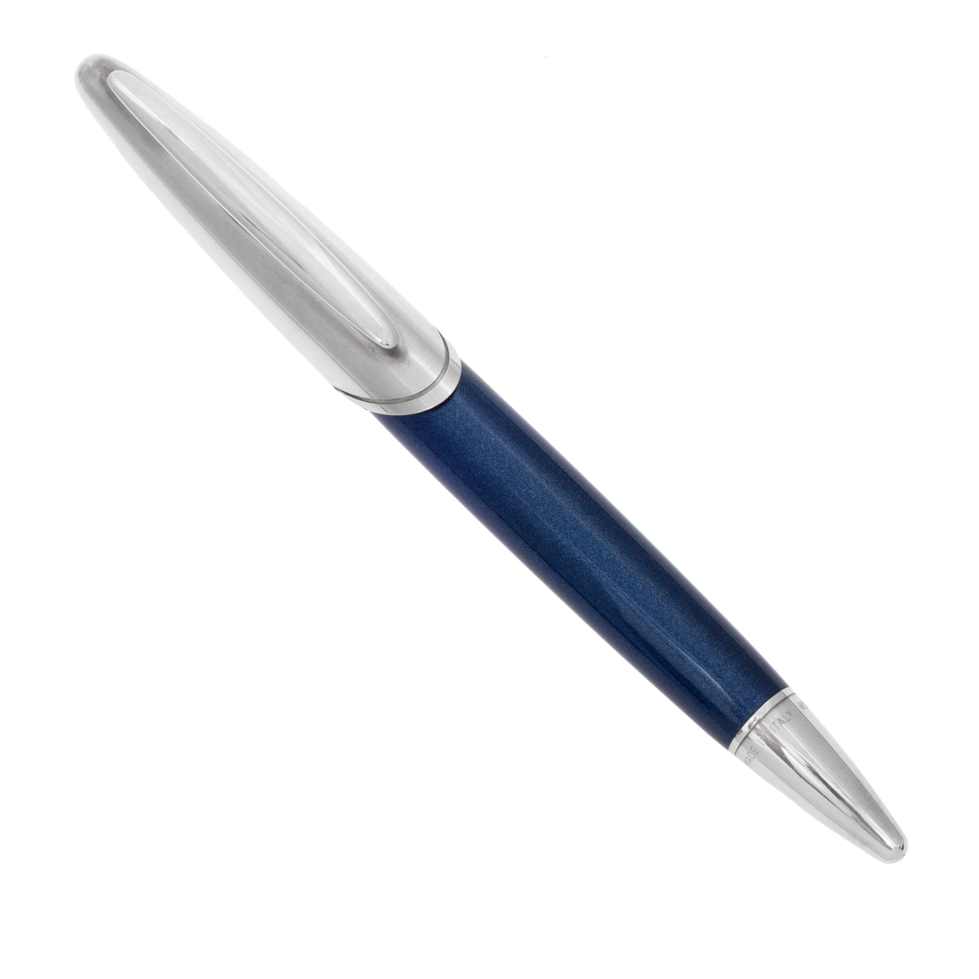 Montegrappa Ferrari sterling silver and lacquer mirabeau blue ballpoint pen. image 1