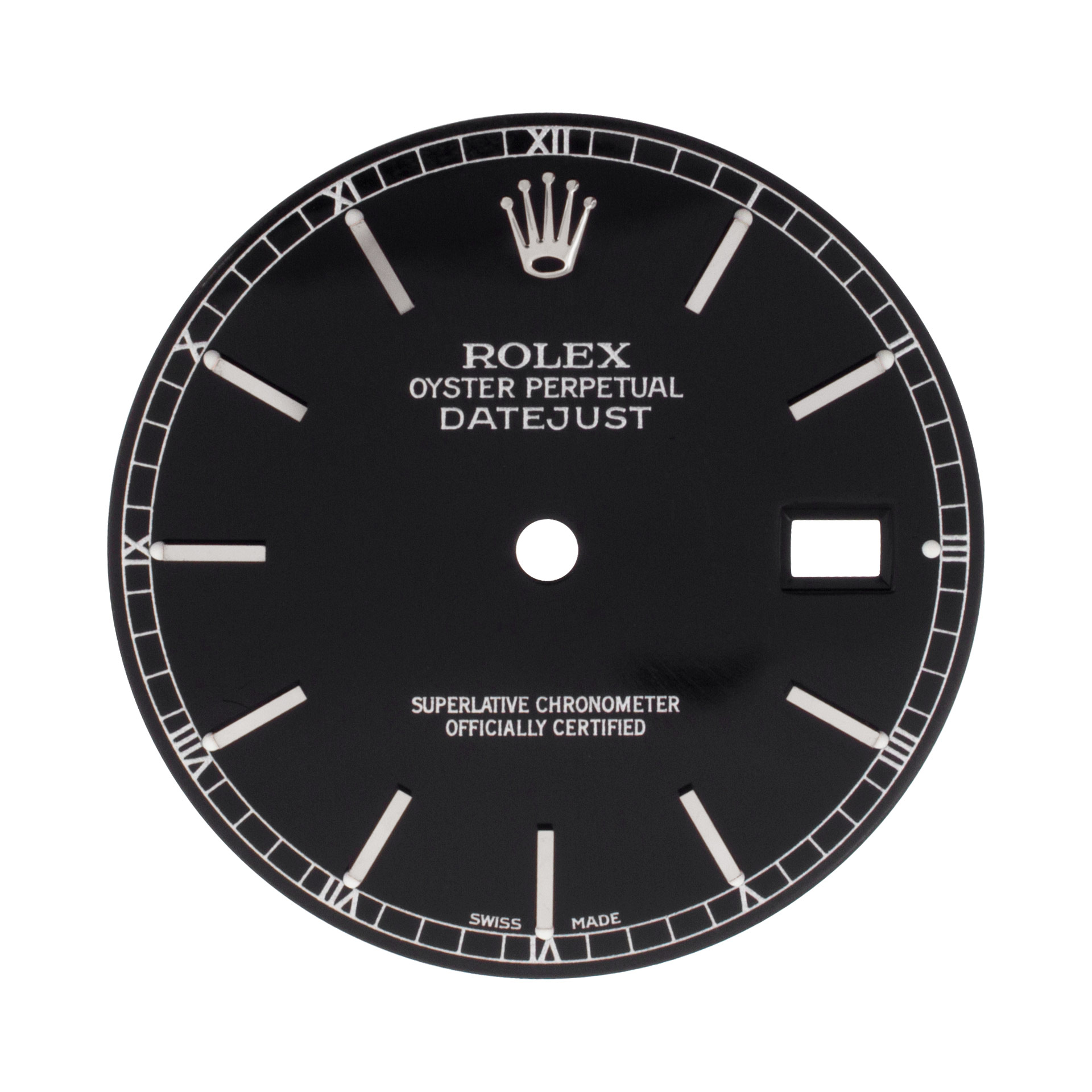 Rolex Datejust black stick dial image 1