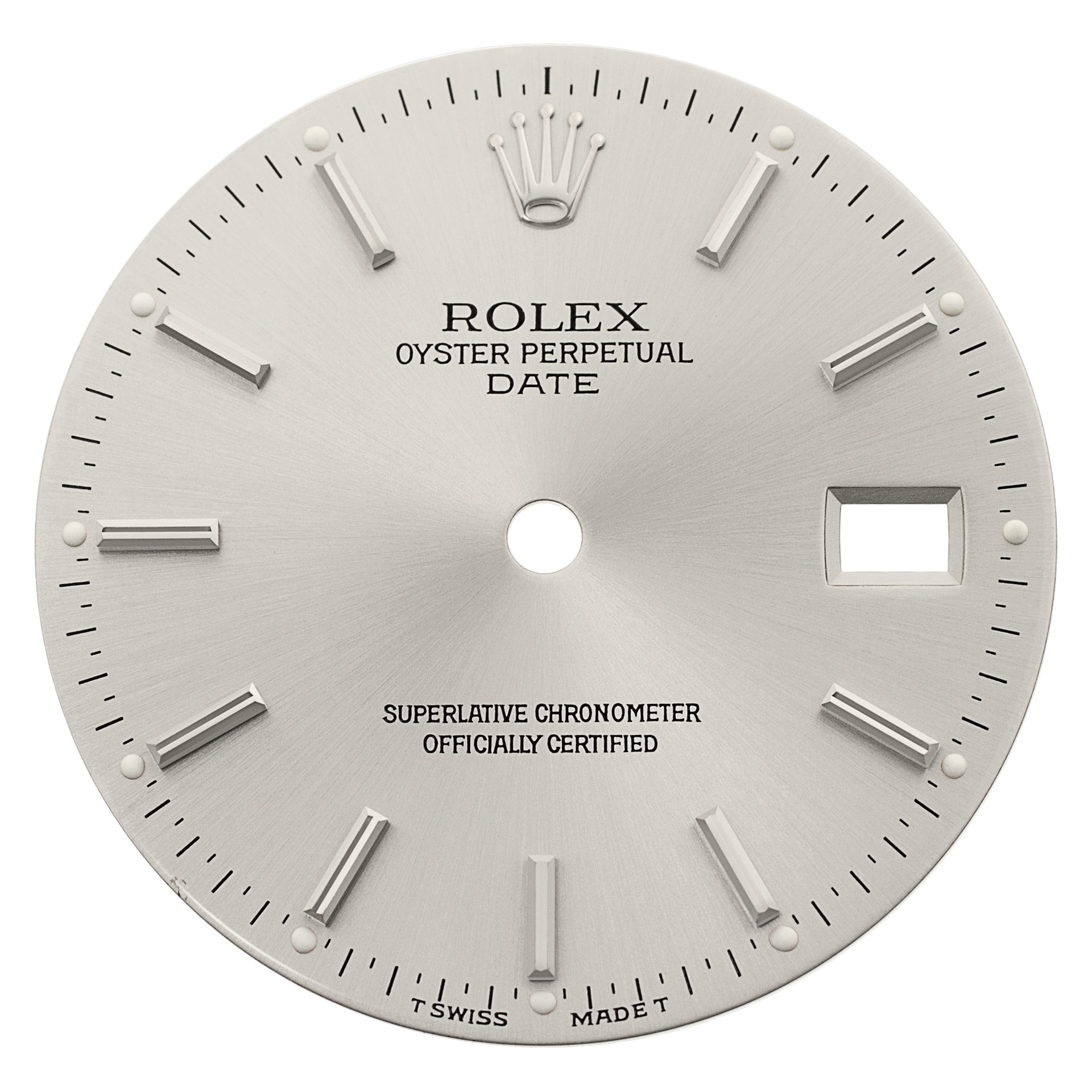 Rolex Date silver dial image 1