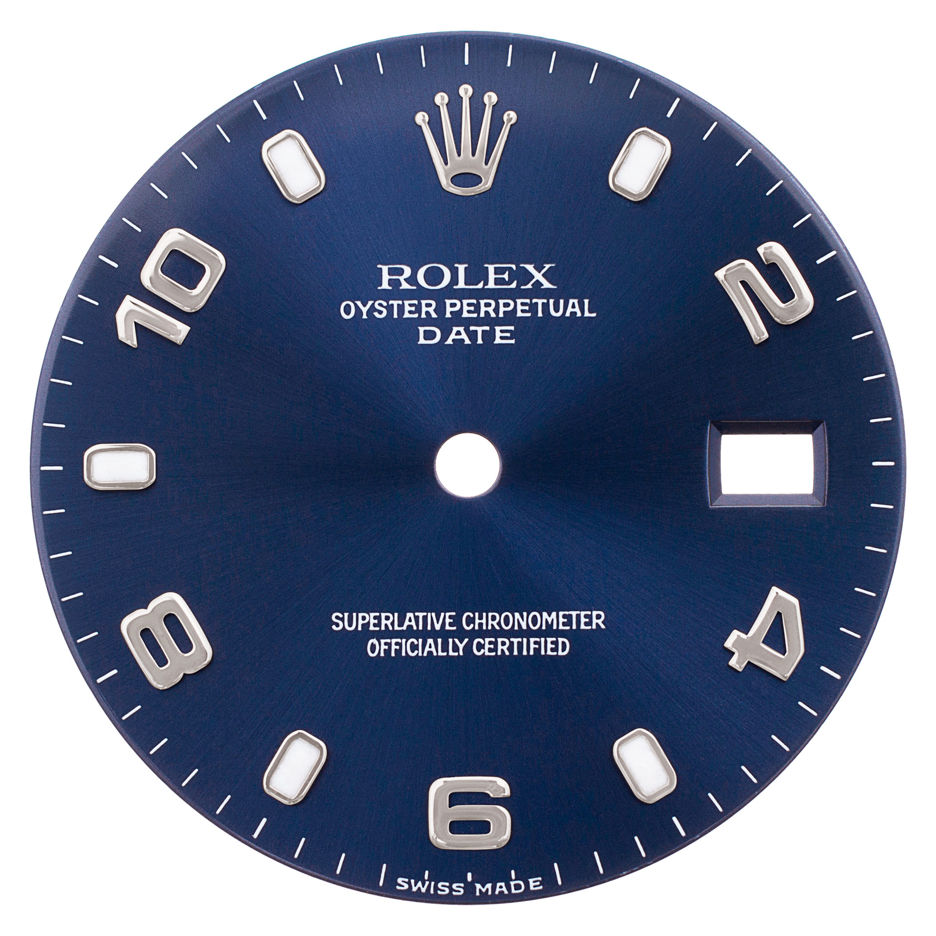 Rolex Date blue arabic dial image 1