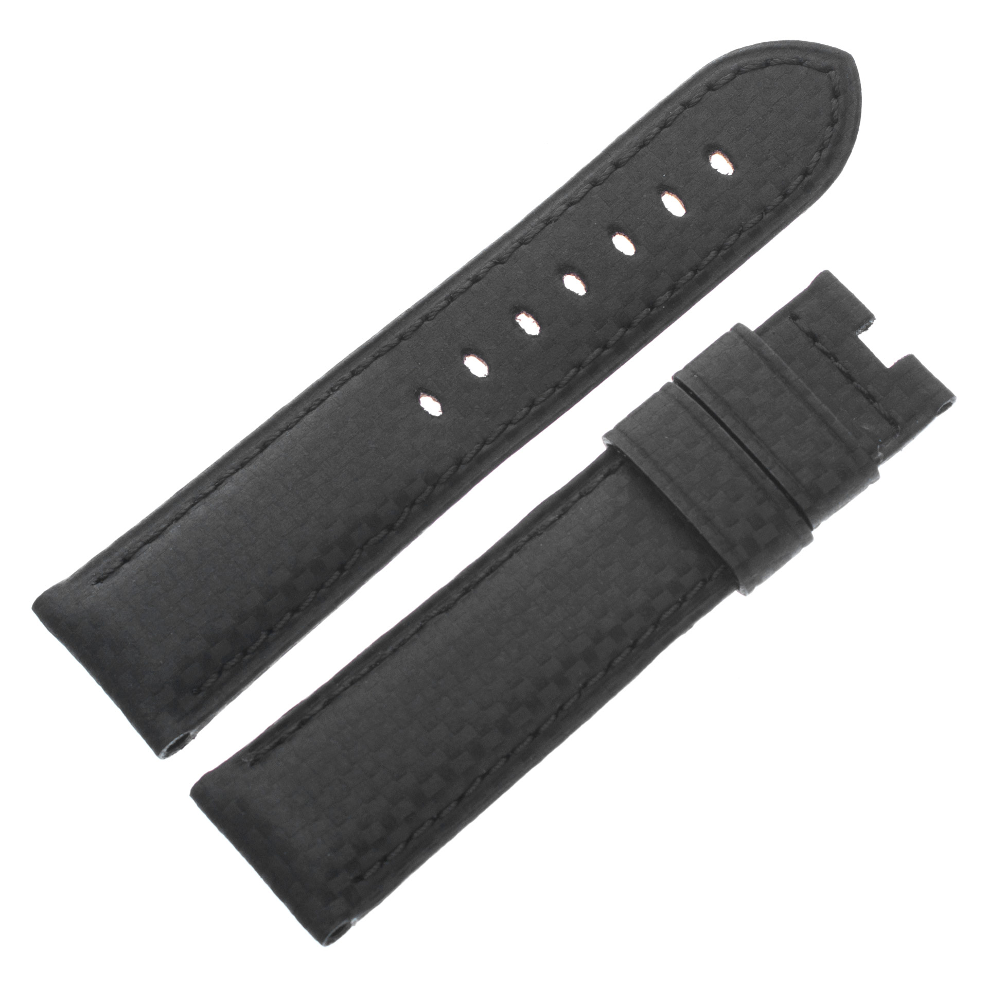 Panerai black nylon leather strap (24mm x 21.5mm) image 1