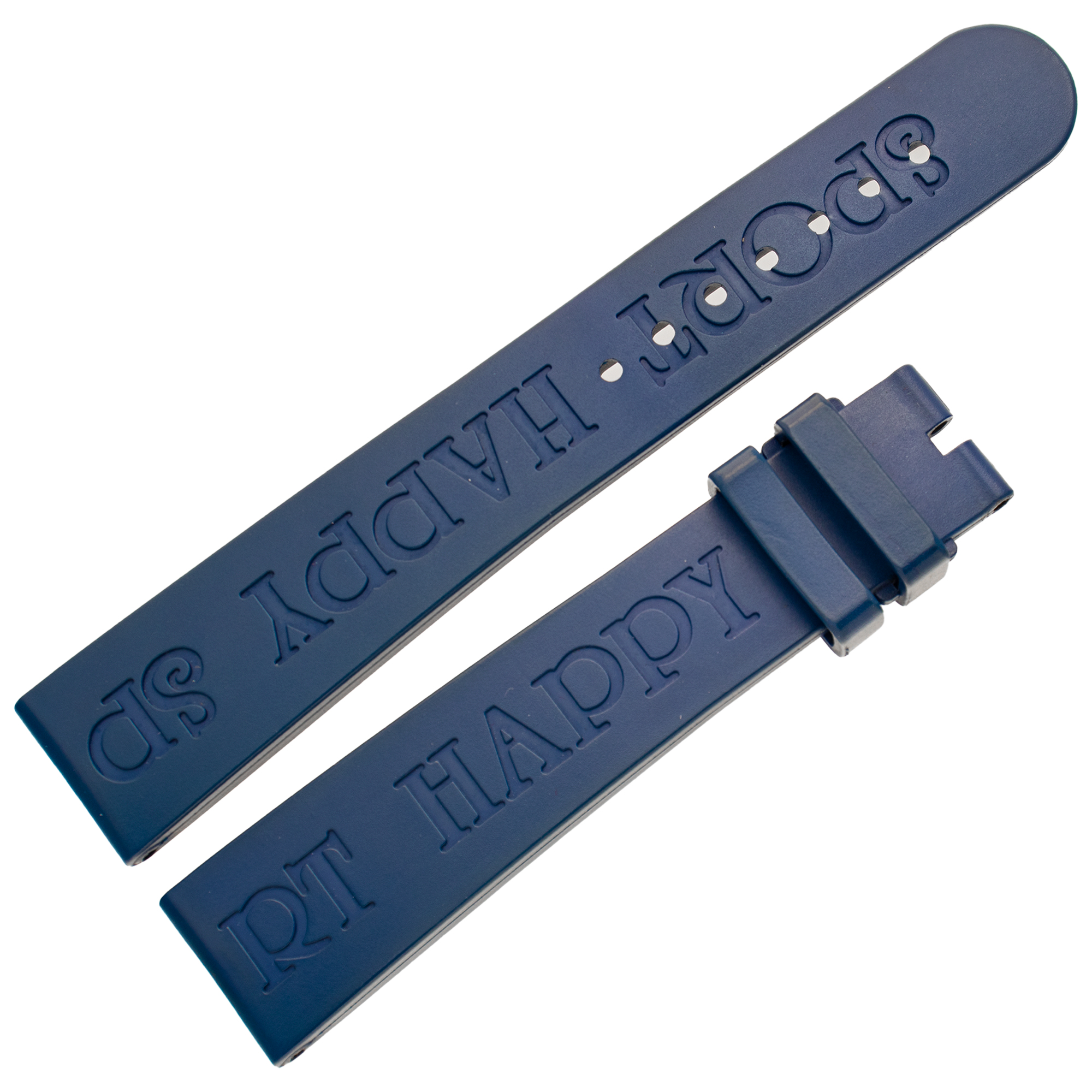 Chopard Happy Sport blue rubber strap, 19mm x 16mm image 1