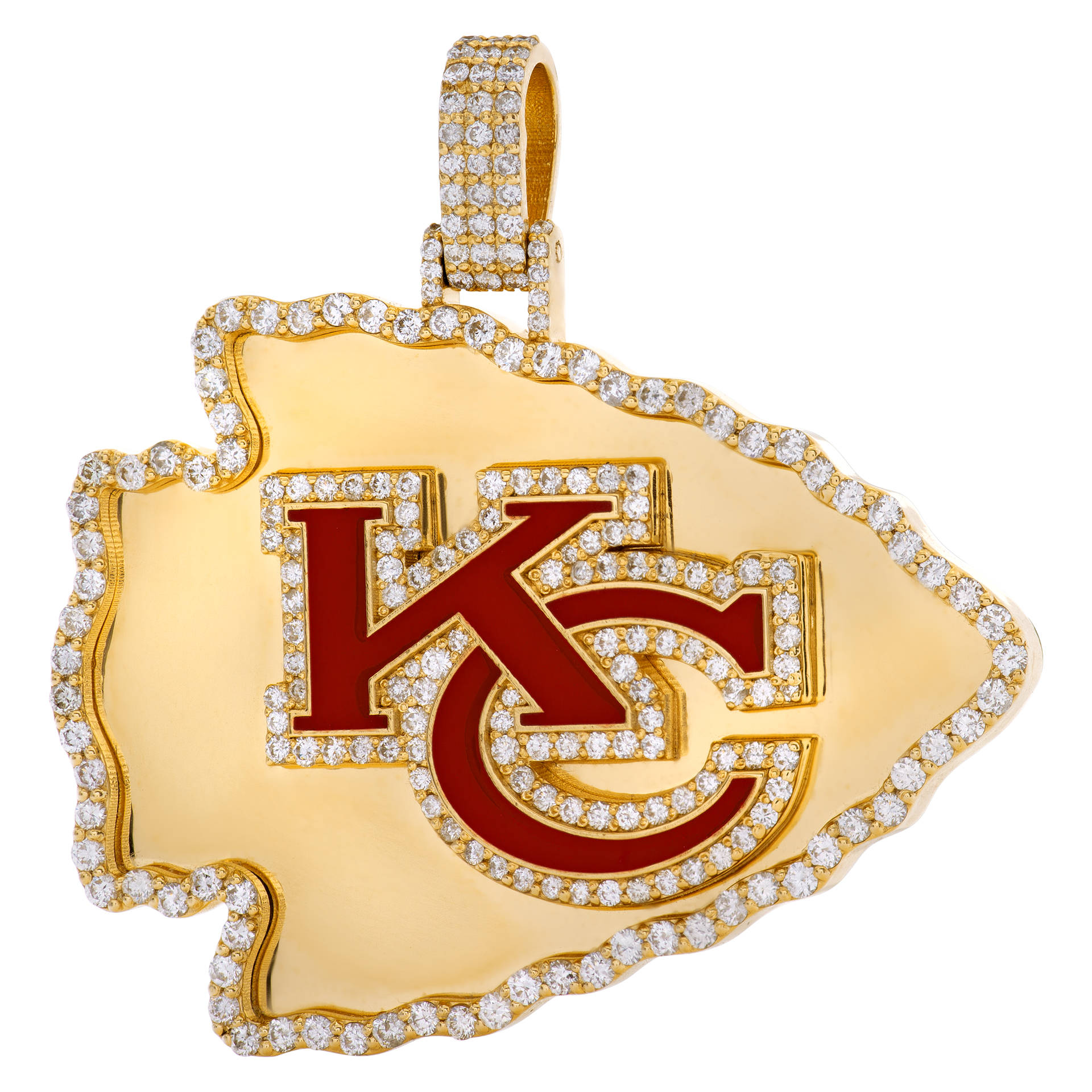 Kansas City pendant in 18k with over 2cts in diamonds image 1
