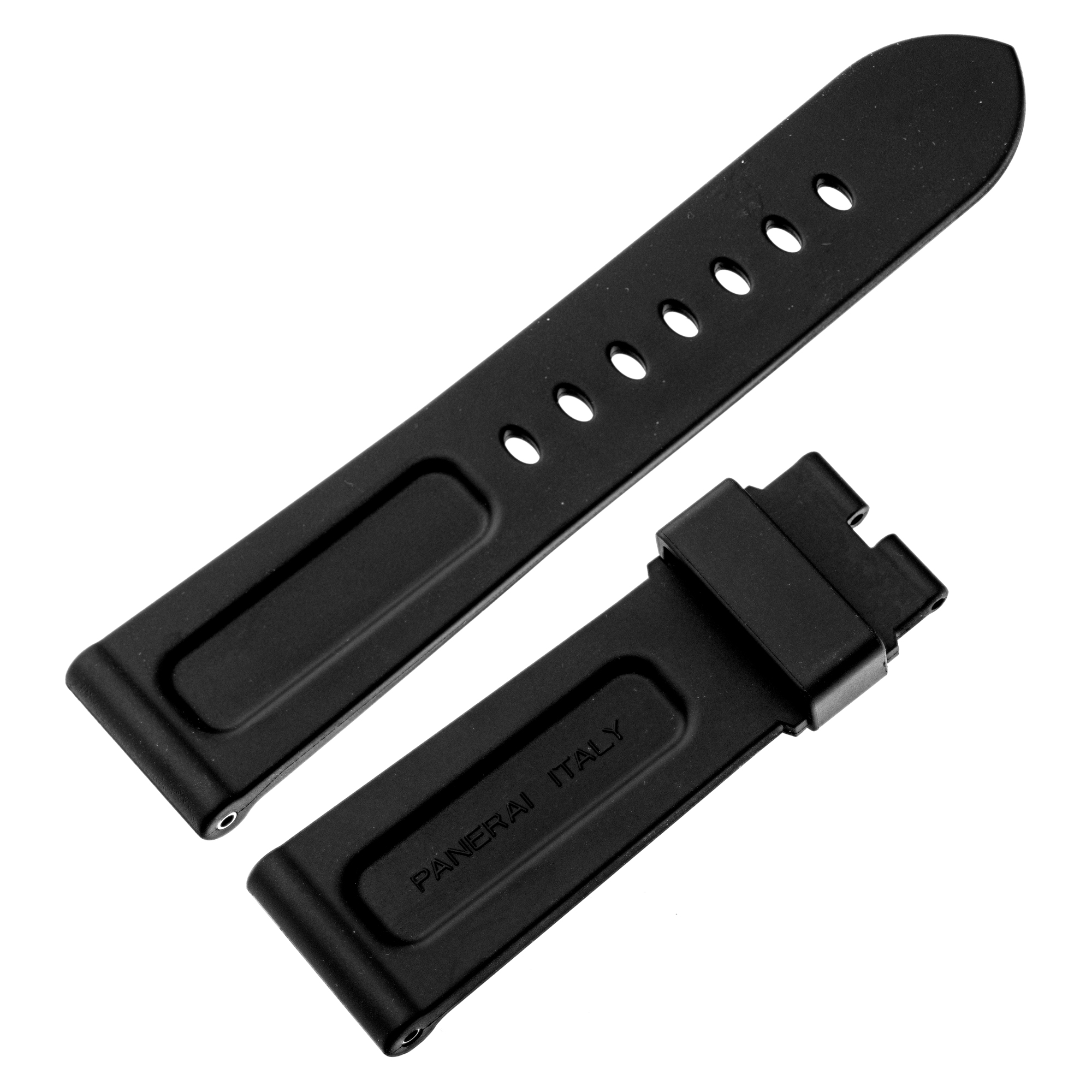 Panerai black rubber strap (24mm x 21mm) image 1