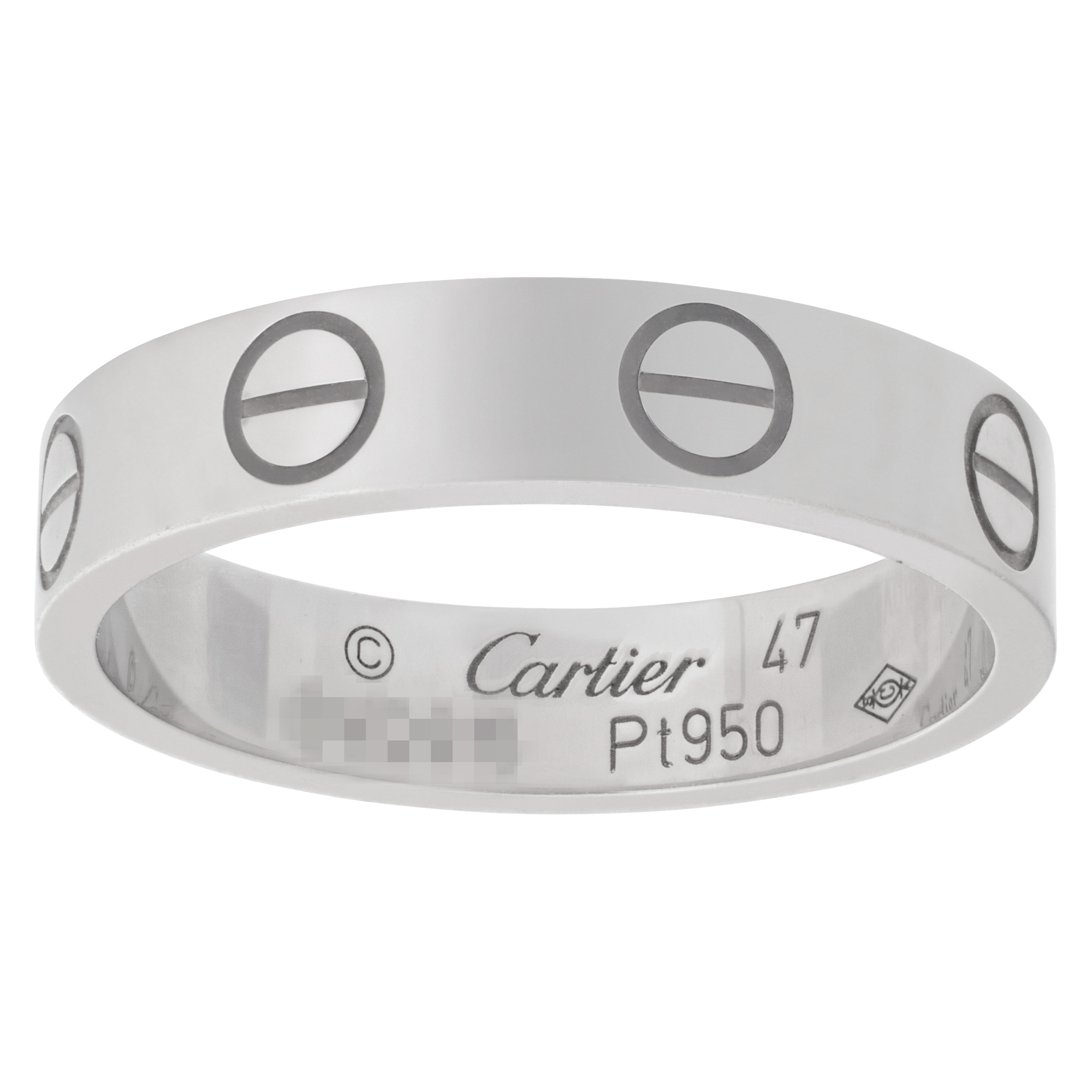 Cartier Love Wedding Band in platinum image 1