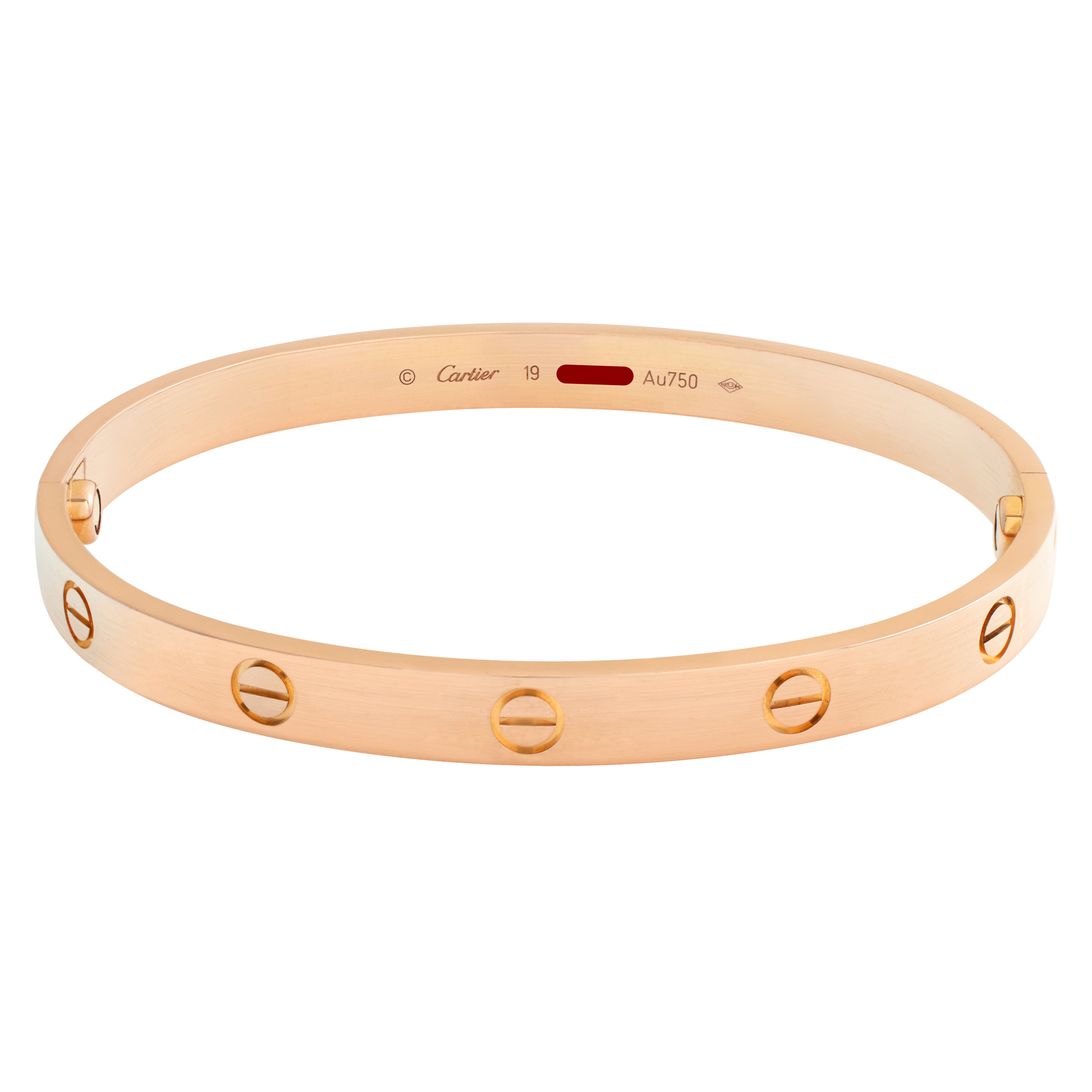 Cartier Love bracelet 18k rose gold size 19 image 1