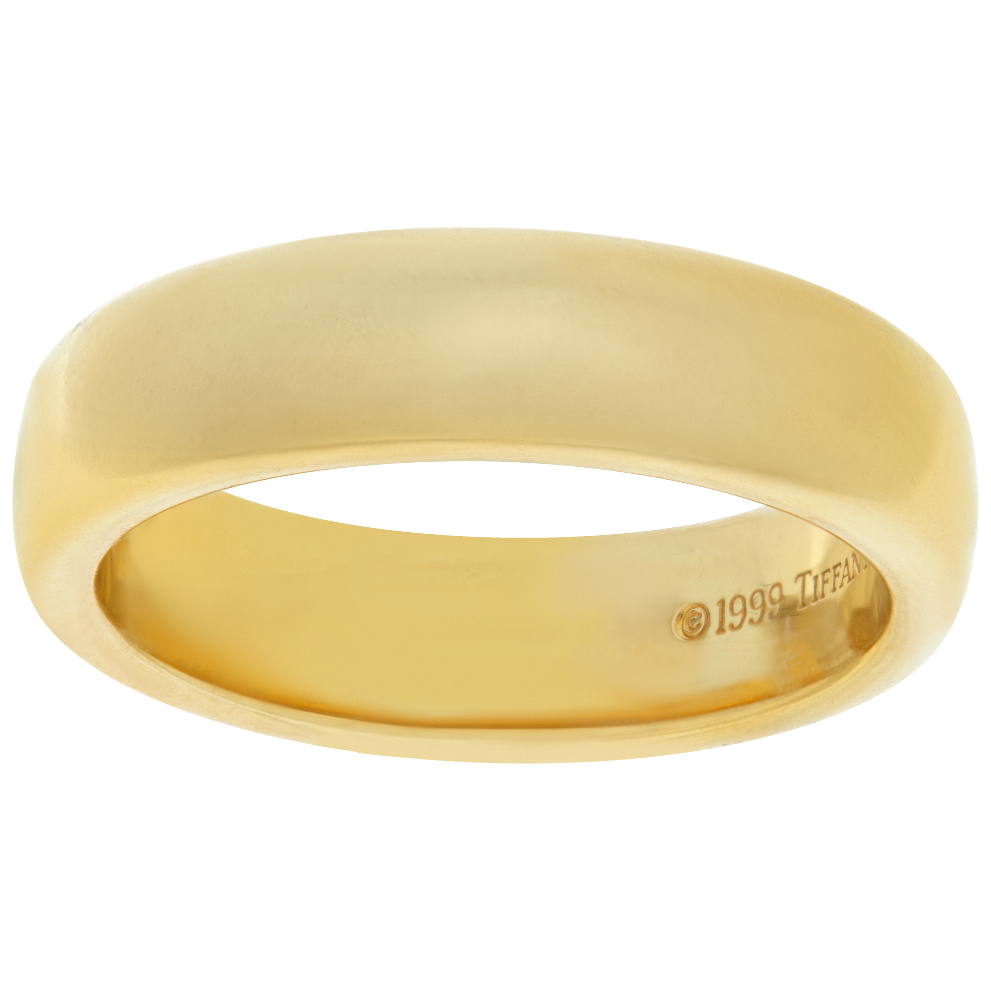 Tiffany & Co. Classic wedding band in 18k yellow gold, 4.5mm wide image 1