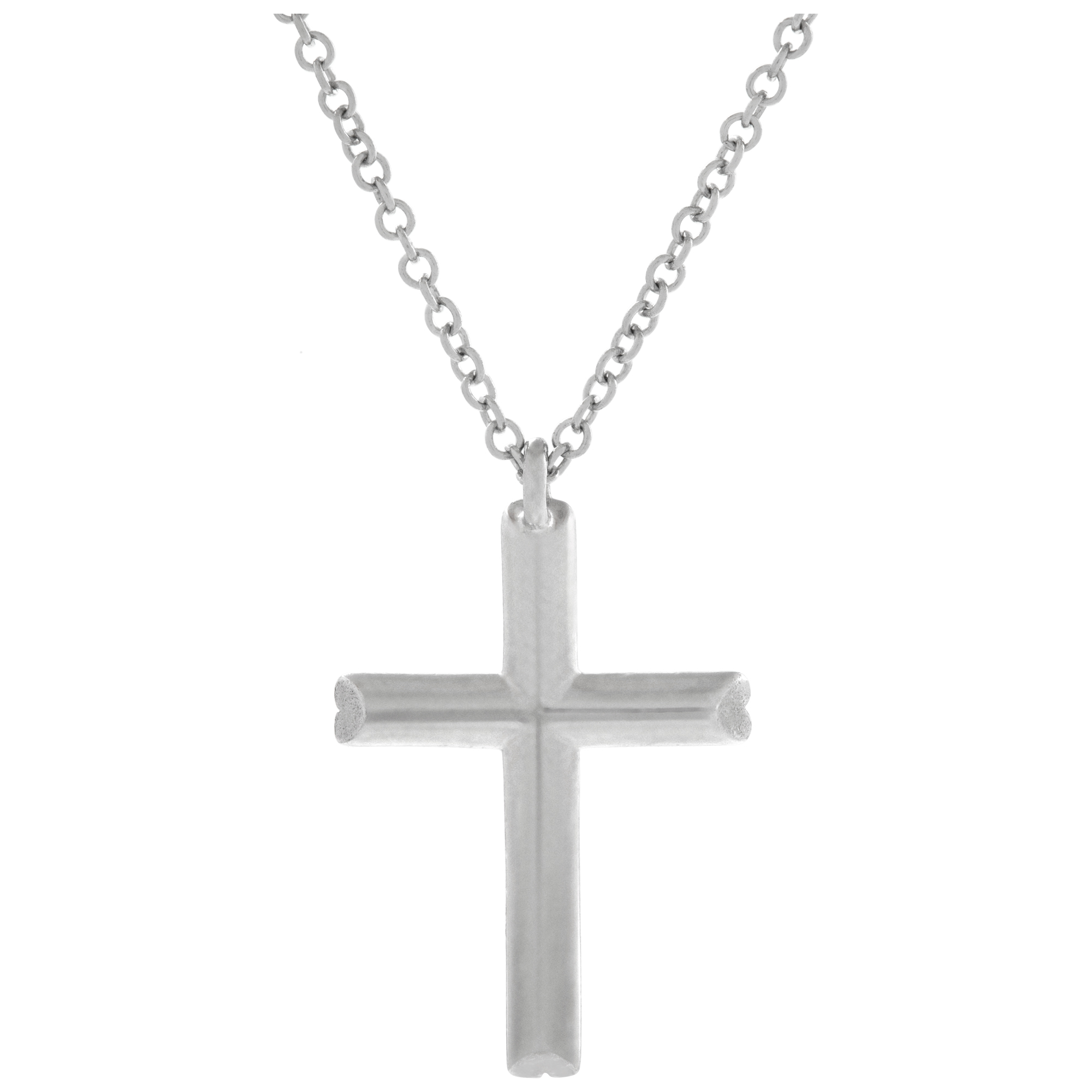 Tiffany & Co. Cross sterling silver necklace image 1