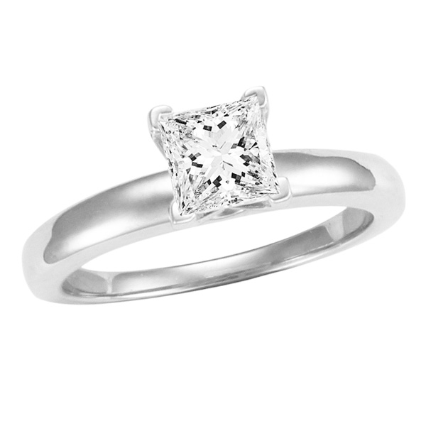 1.04 ct GIA Certified Princess cut diamond (E, VS1) image 1