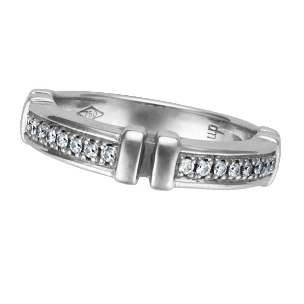 DiModolo diamond ring in 18k white gold image 1