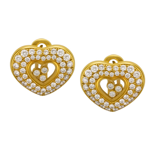 Chopard "Happy Diamond Hearts" earrings image 1