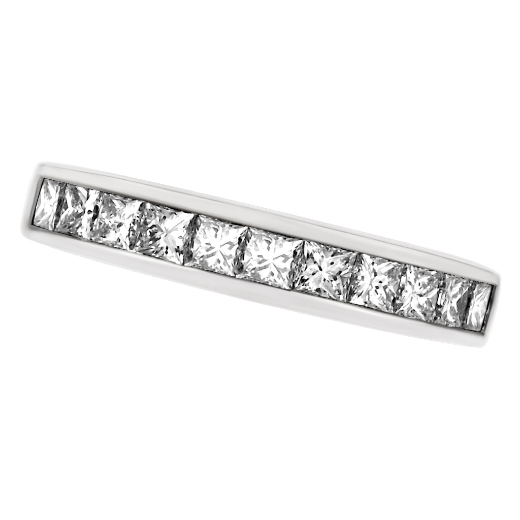 Eternity band in 18k white gold image 1