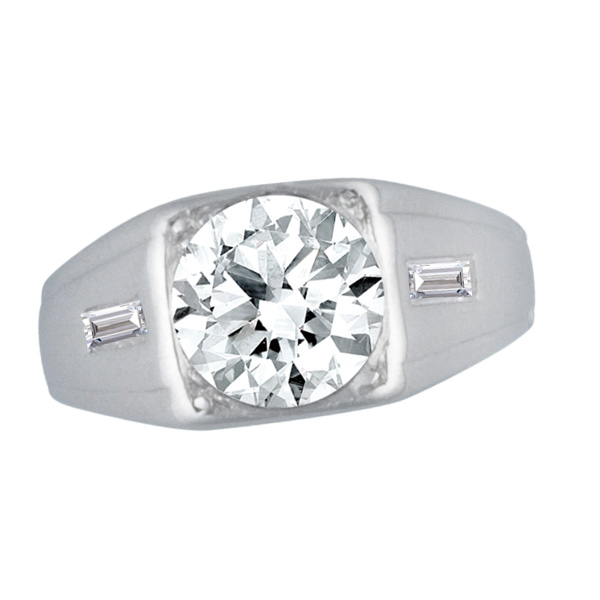 GIA Certified Diamond Ring  1.73 cts (E Color, IF Clarity) image 1