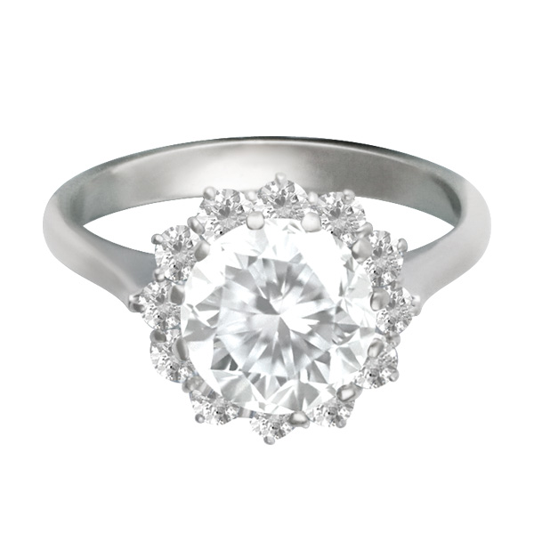 GIA Certified Diamond Ring - 1.64 cts (N Color, VS2 Clarity) image 1