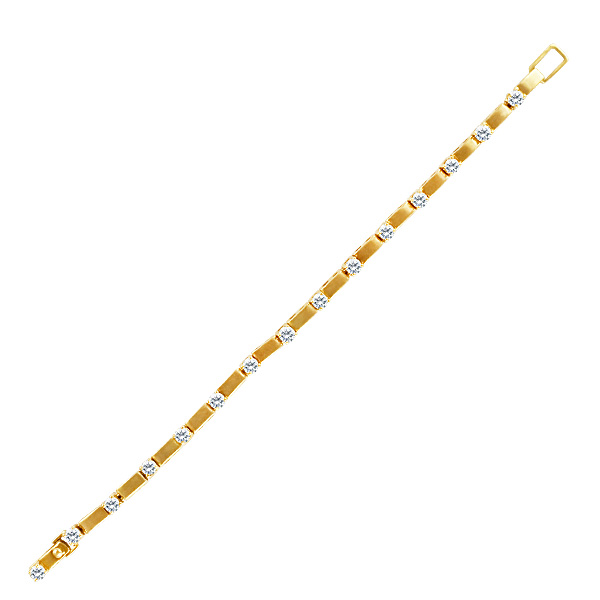 Sensational sectional diamond tennis bracelet app. 3 carats 7" length image 1