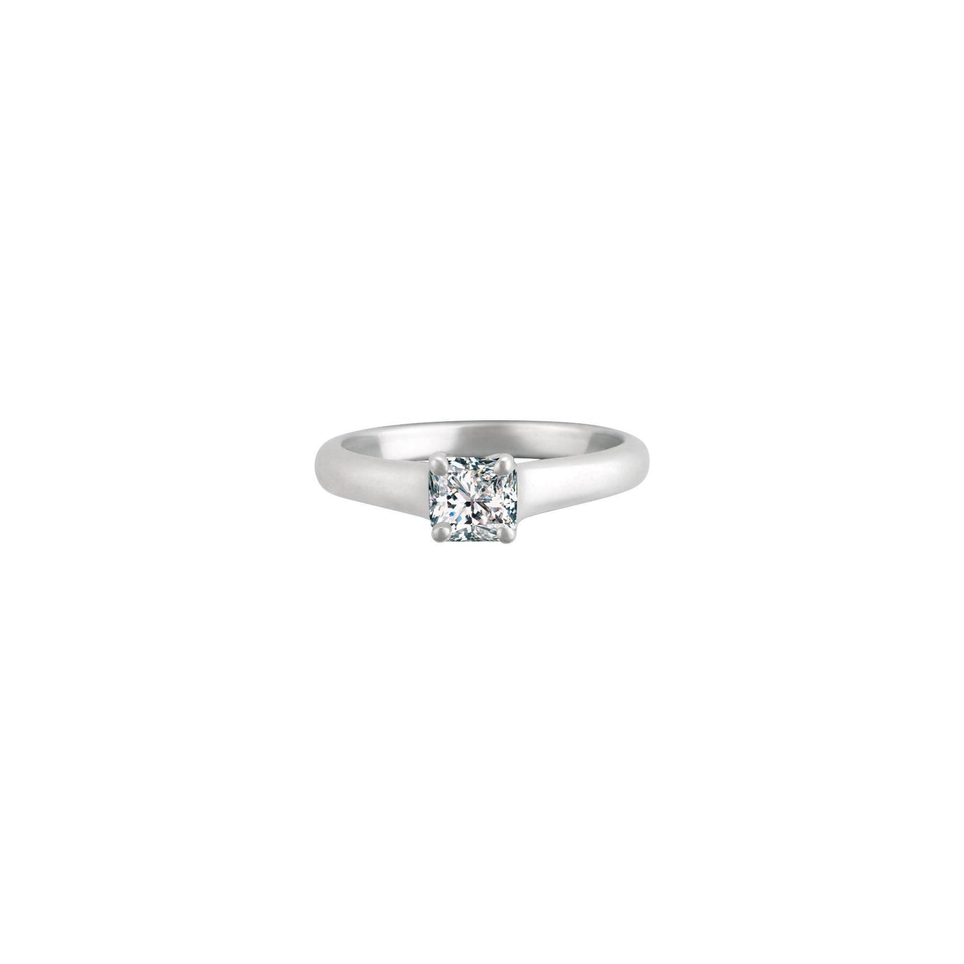 Tiffany & Co, platinum engagement ring with 0.45 ct (I;VVS2) image 1