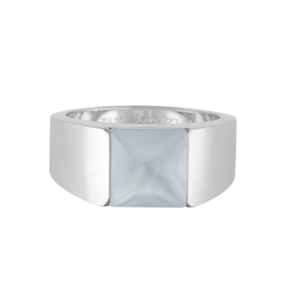 Cartier moonstone ring in 18k white gold image 1