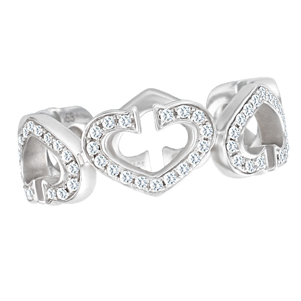 Cartier C heart diamond ring | Gray 