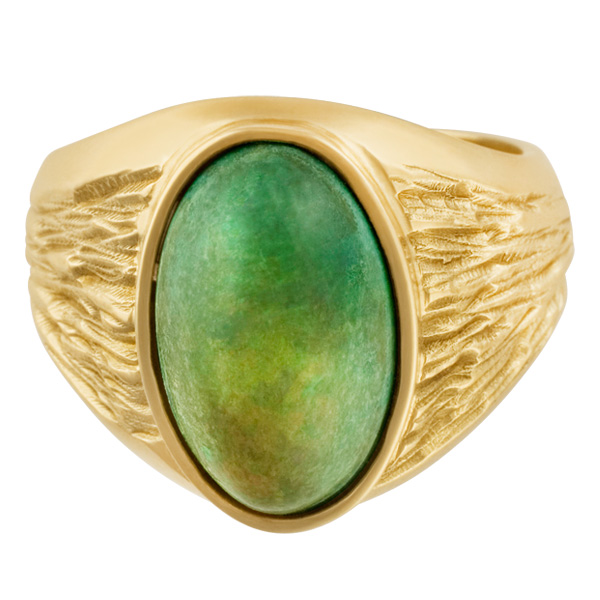 Opal Ring in 14k yellow gold image 1