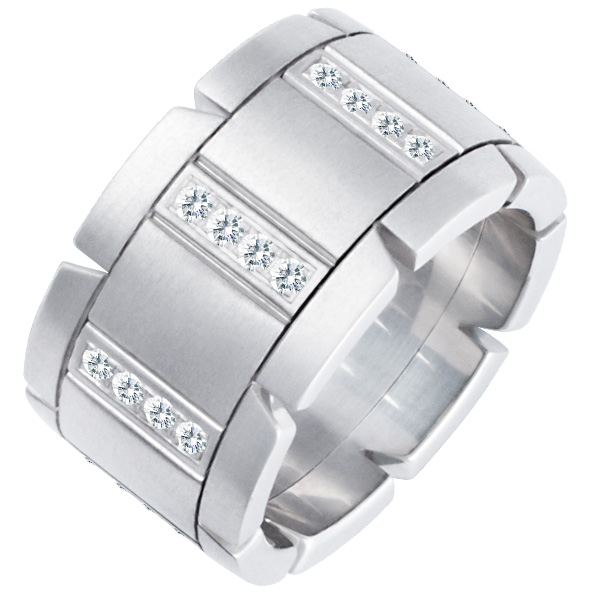 Cartier Tank Francaise ring in 18k white gold image 1