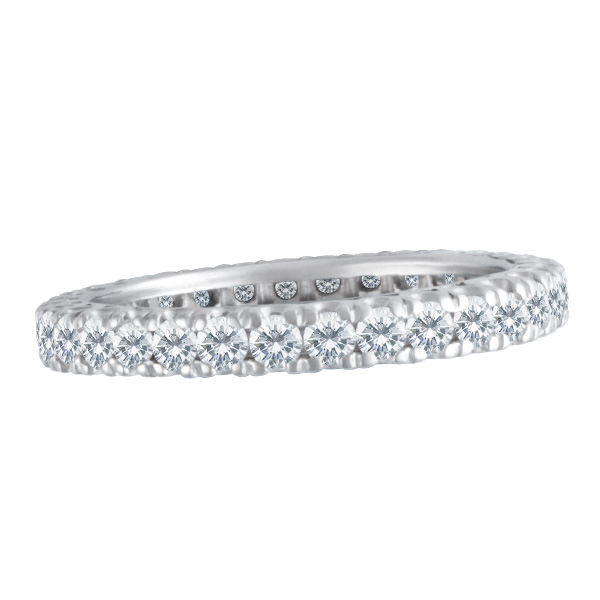 Diamond eternity band approx.2.5 cts in platinum image 1