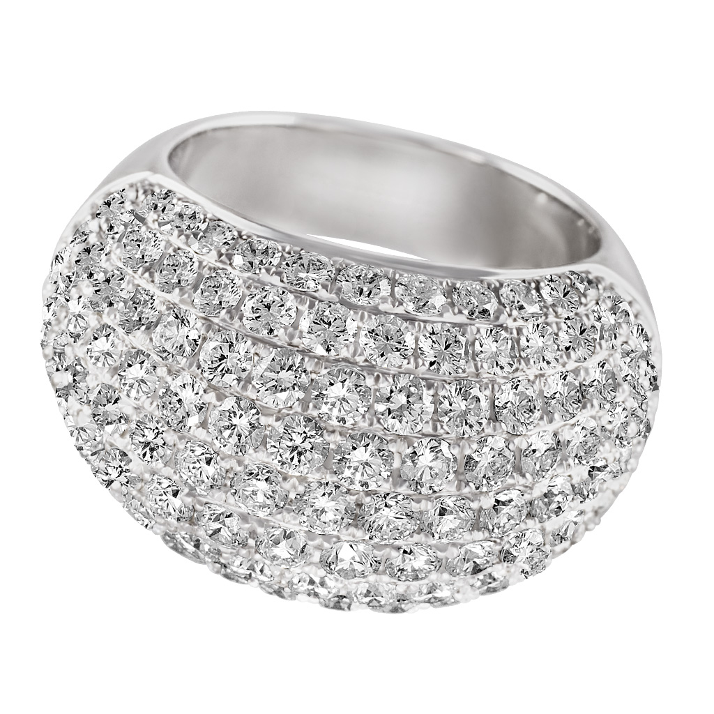 18k white gold diamond ring image 1