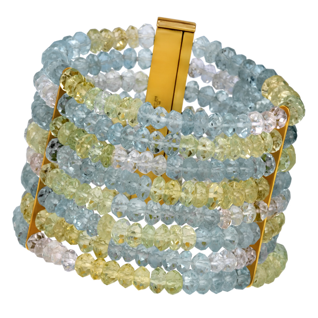 Sazingg designed wide bracelet in 18k gold image 1