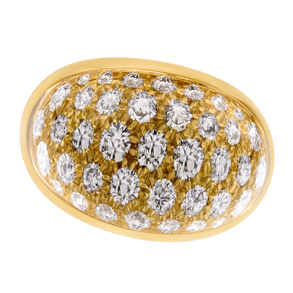 Cartier Diamond bubble ring in 18k yellow gold image 1