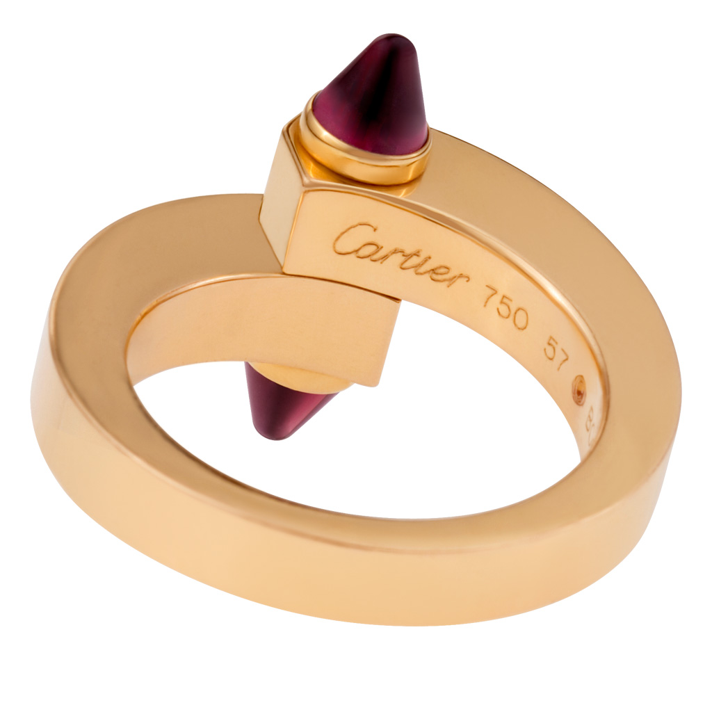 Cartier Menotte Bypass ring in 18k rose gold image 1
