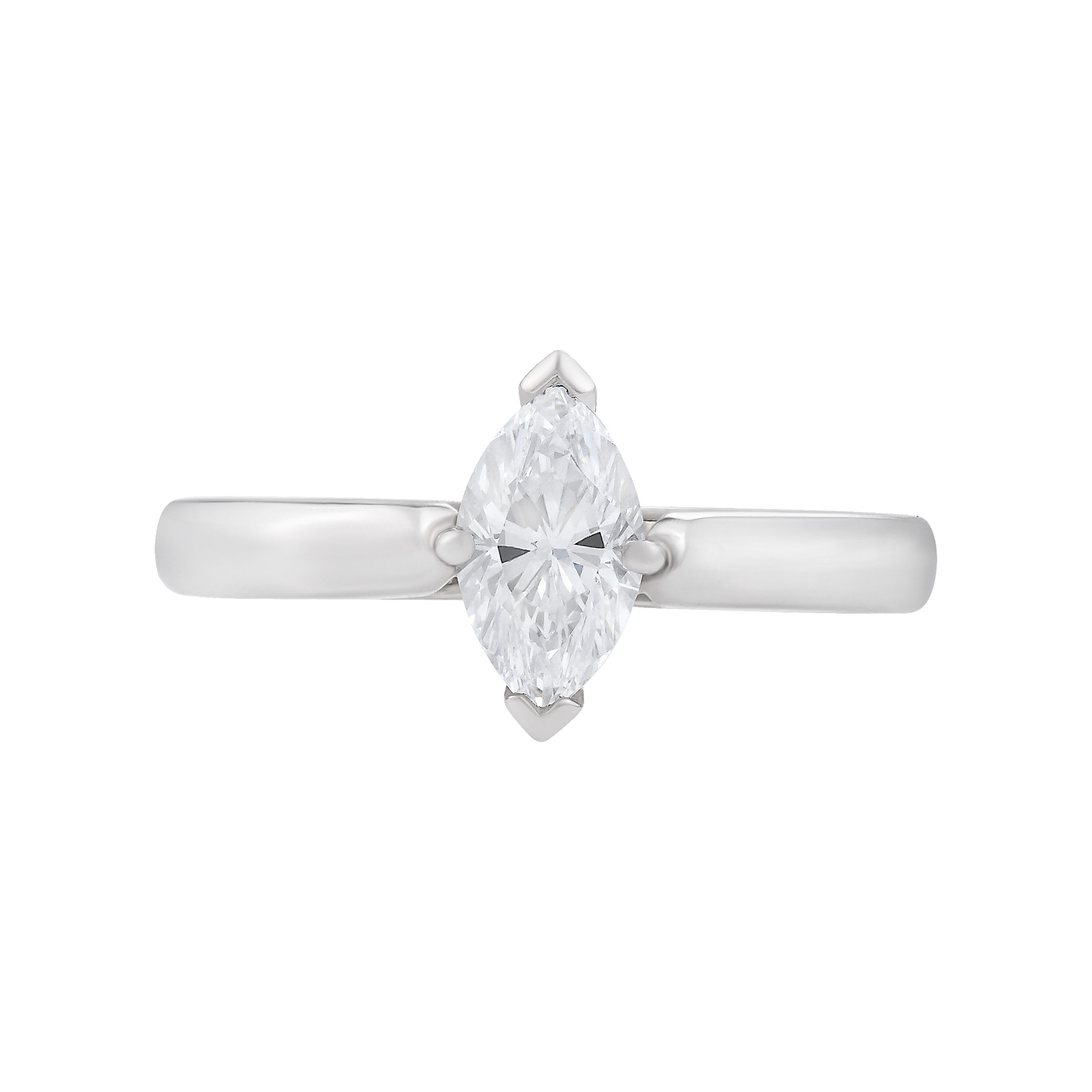 Tiffany & Co. Platinum marquise engagement ring with 0.70 ct diamond image 1