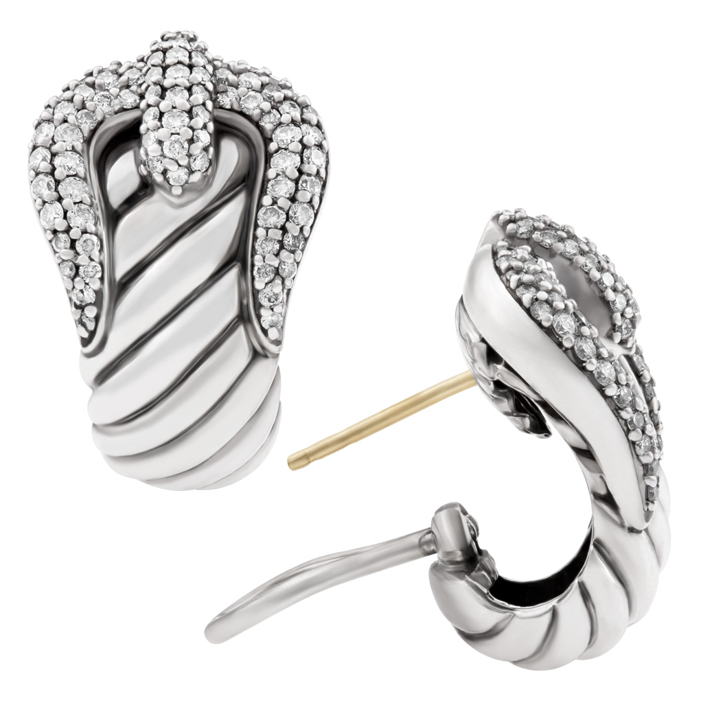 David Yurman sterling silver  earrings image 1
