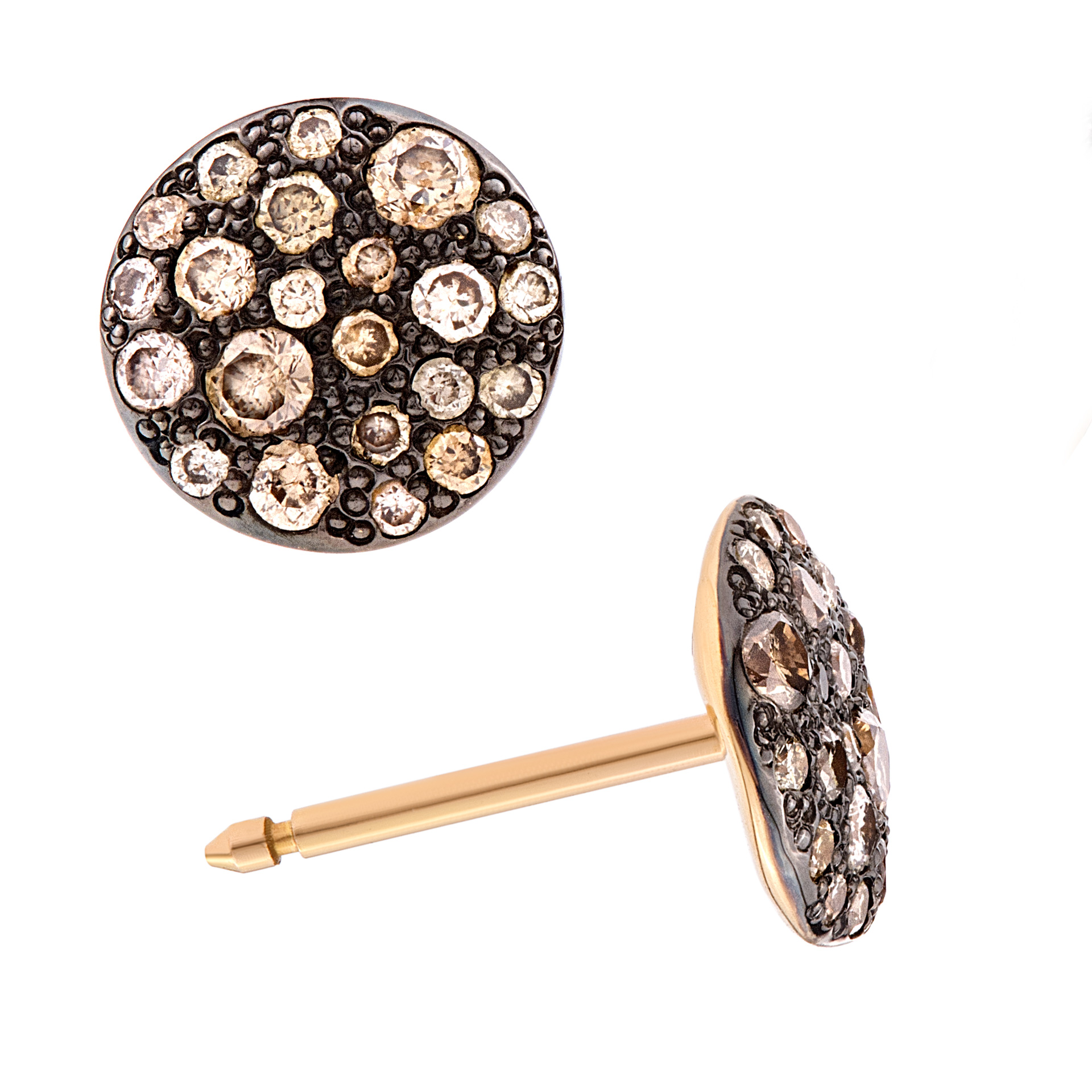 Pomellato Lucciole earrings with diamonds in 18k image 1
