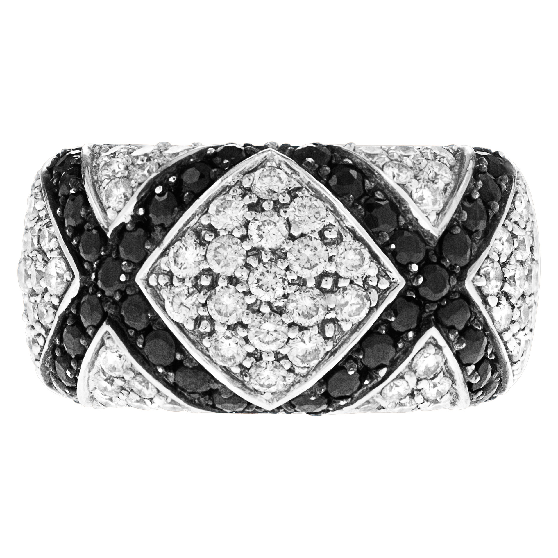 Diamond band with over 2 carats in diamonds set in 18k white gold image 1