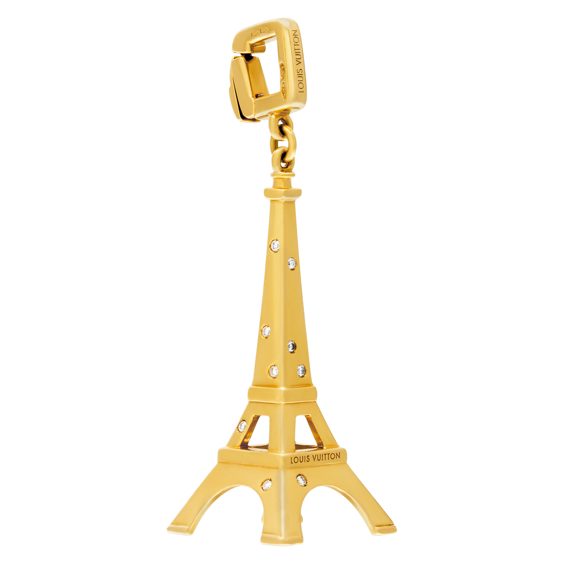 Louis Vuitton Tour Eiffel charm with diamonds in 18k image 1