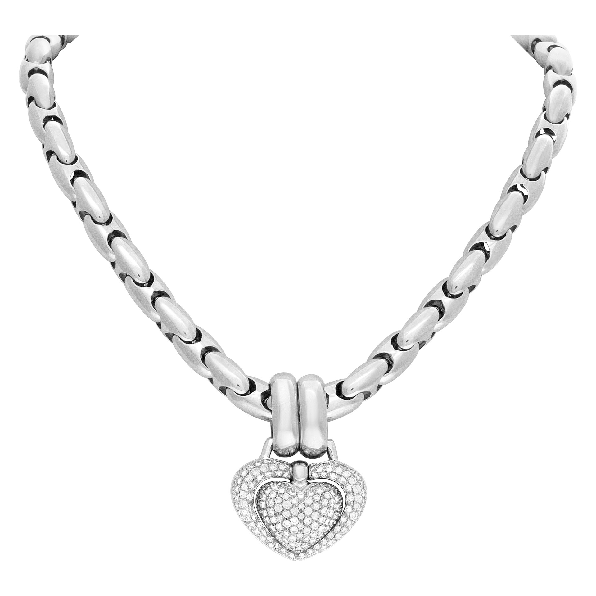 Chimento necklace in 18k white gold 2.50 cts in diamonds (G-H color, VS clarity) image 1