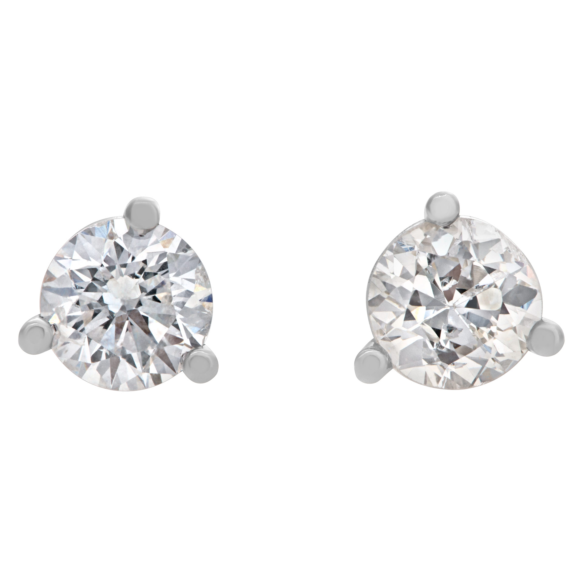 GIA certified round diamond 0.26 carat (G color, I1 clarity) and 0.28 carat (I clor, I1 clarity) image 1