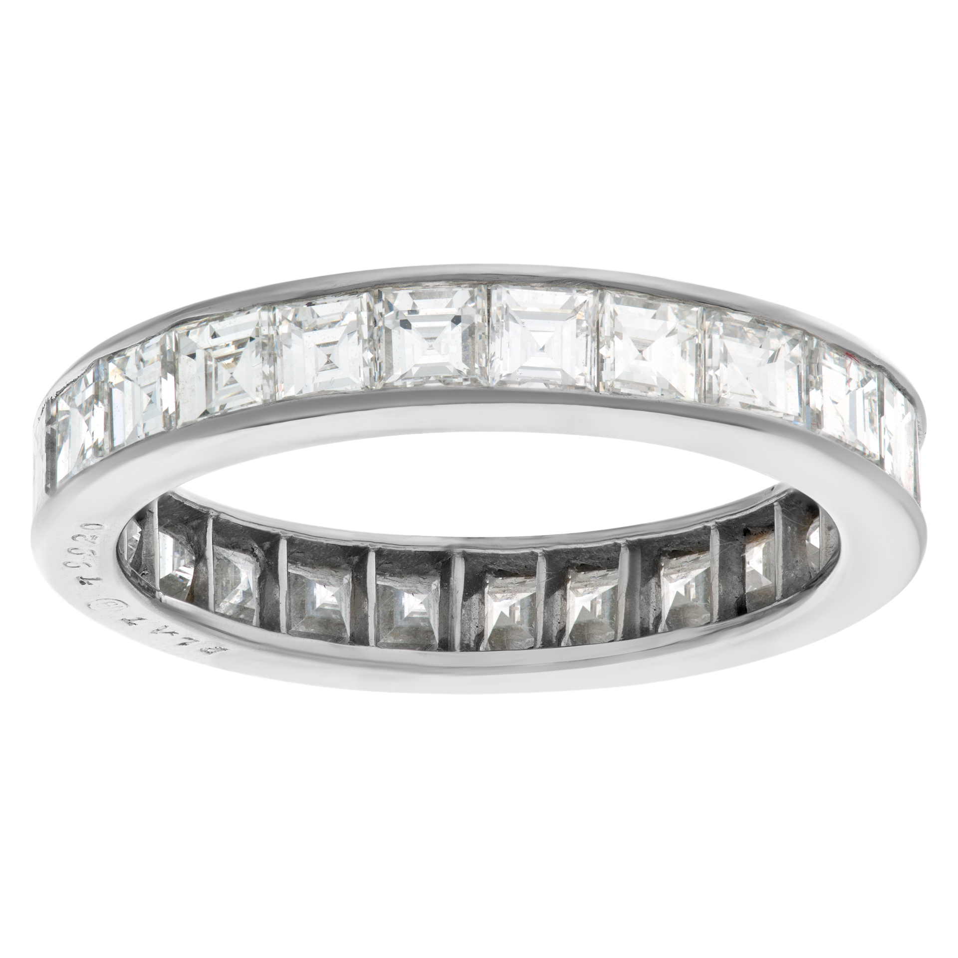 Platinum eternity band with 2.88 carats in diamonds image 1