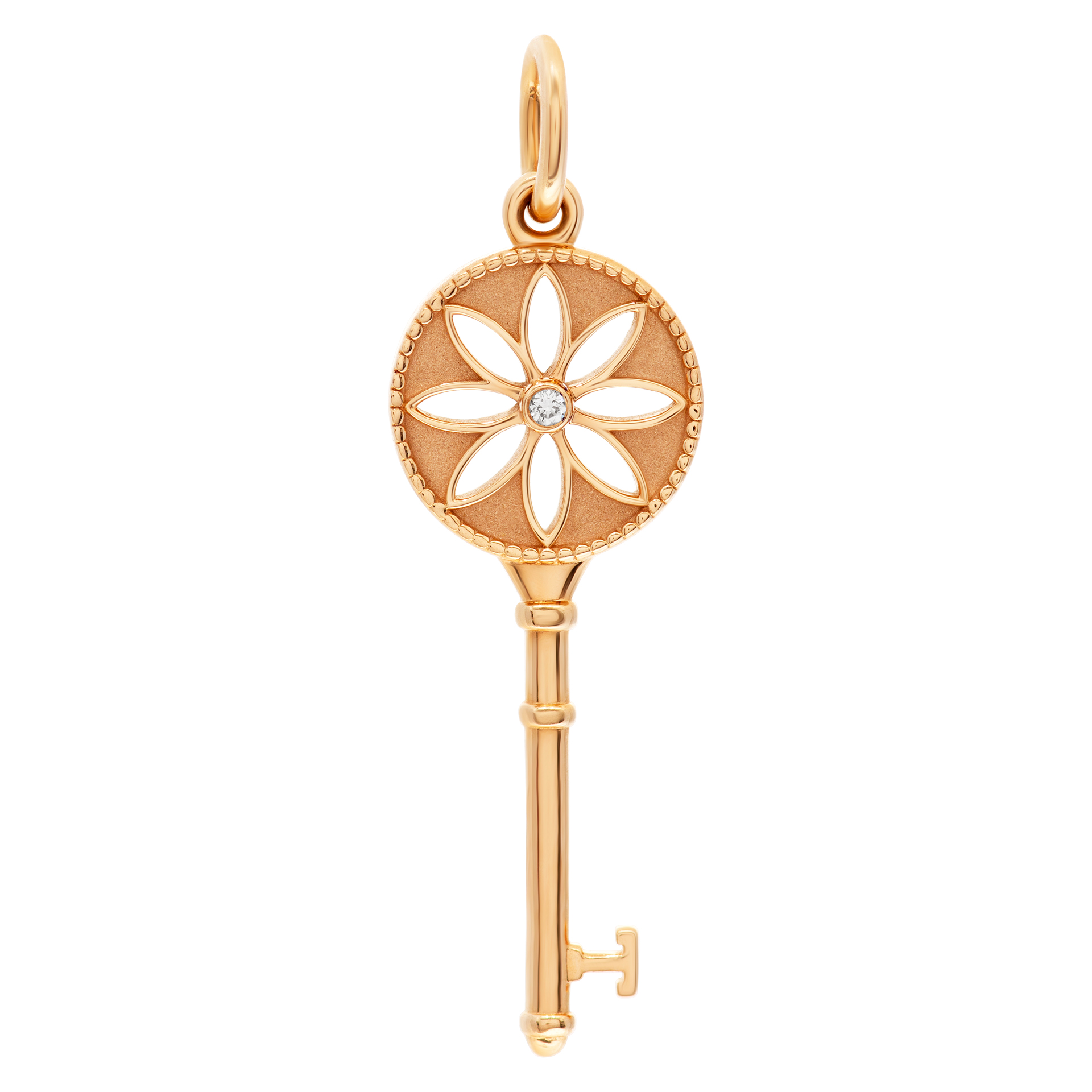 Tiffany & Co. Daisy Key charm in 18k rose gold image 1