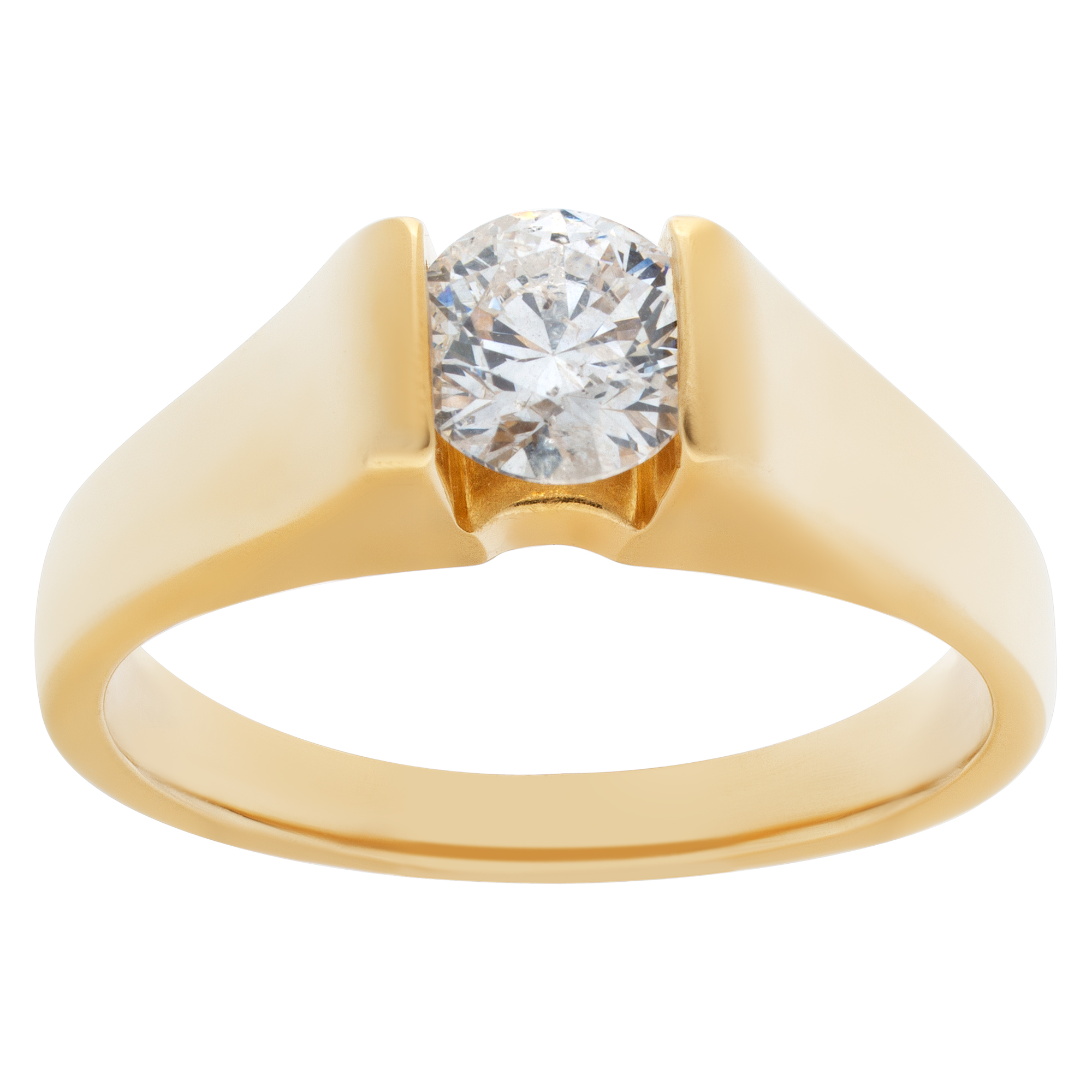 Solitaire diamond ring in 14k with approx. 0.50 carat full cut round brilliant diamond. image 1